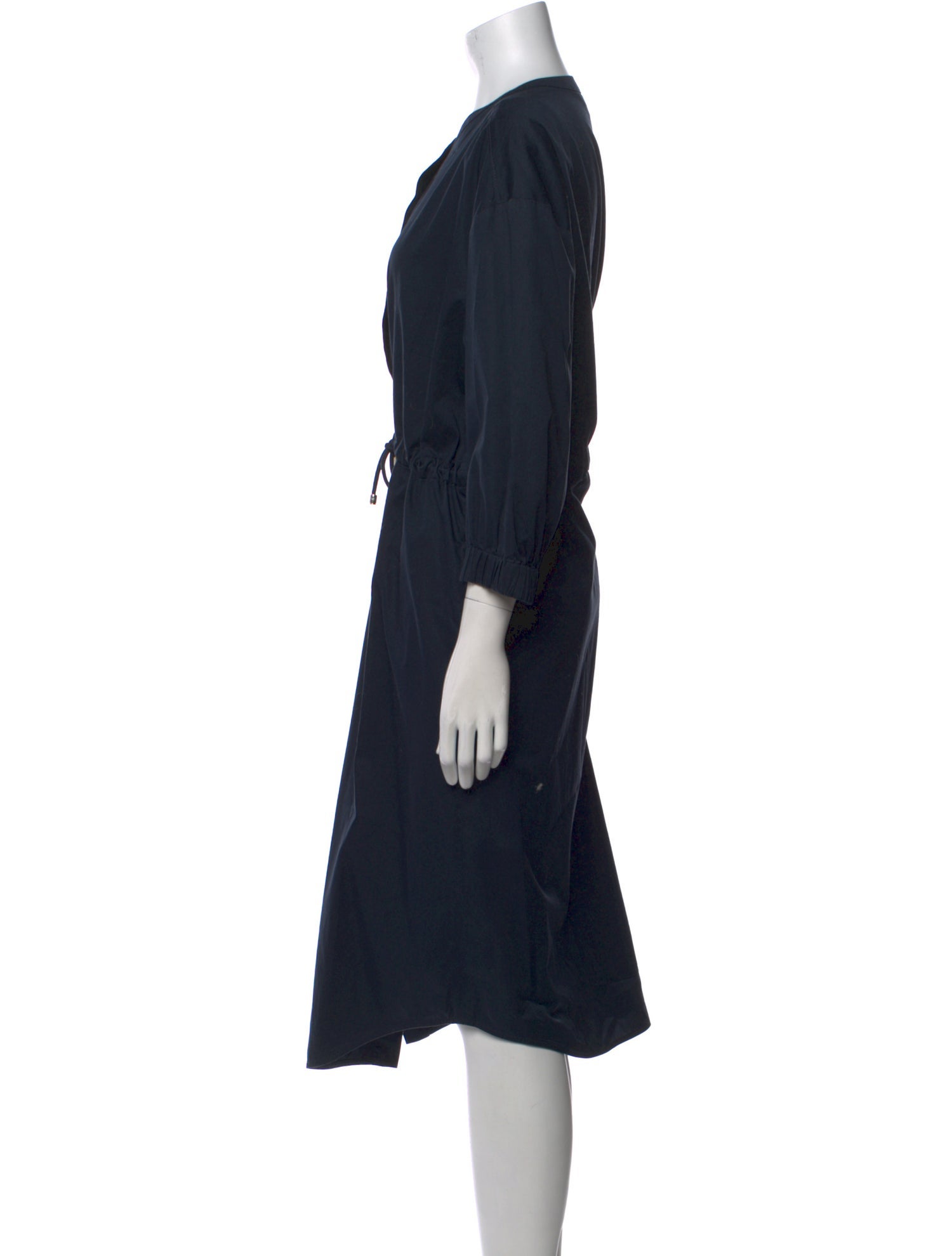 Max Mara Crew Neck Midi Length Dress