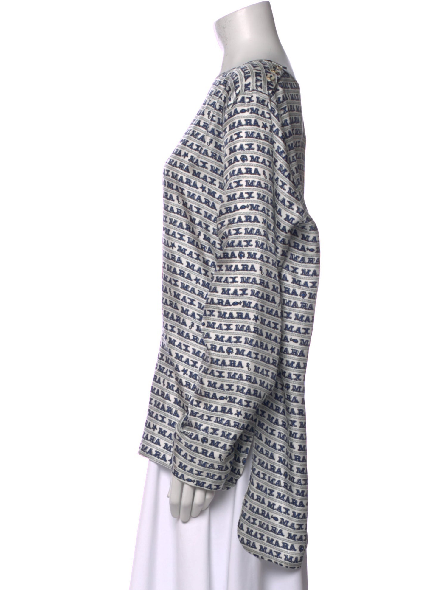 Max Mara Silk Printed Blouse