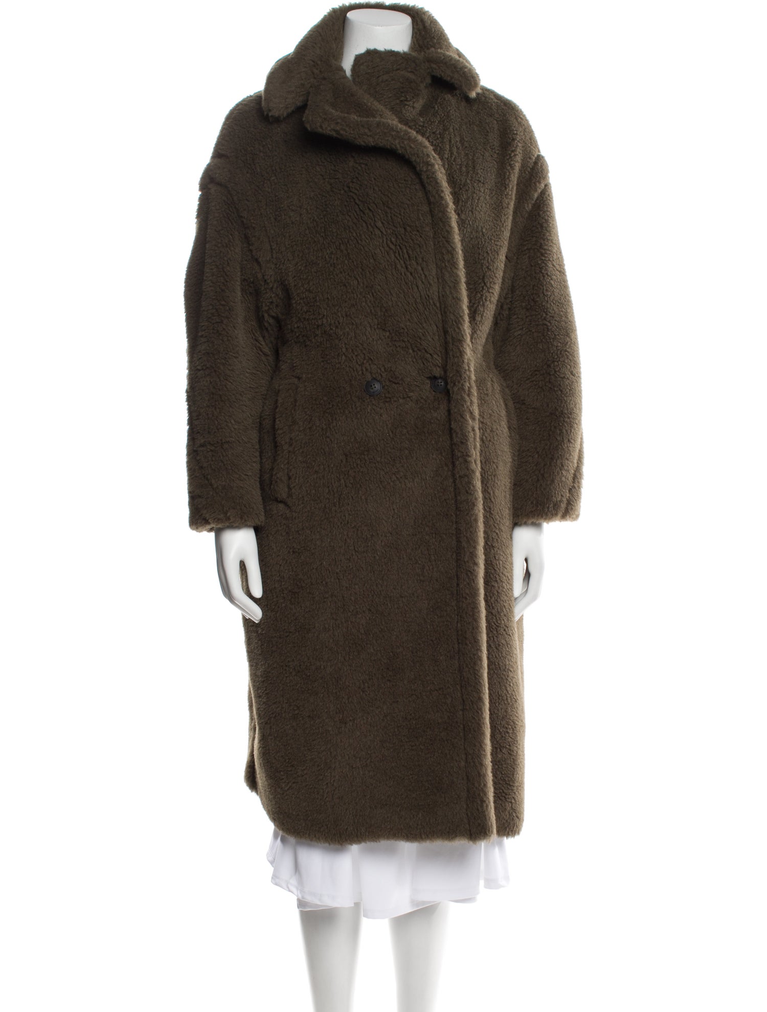 Max Mara Alpaca Faux Fur Coat