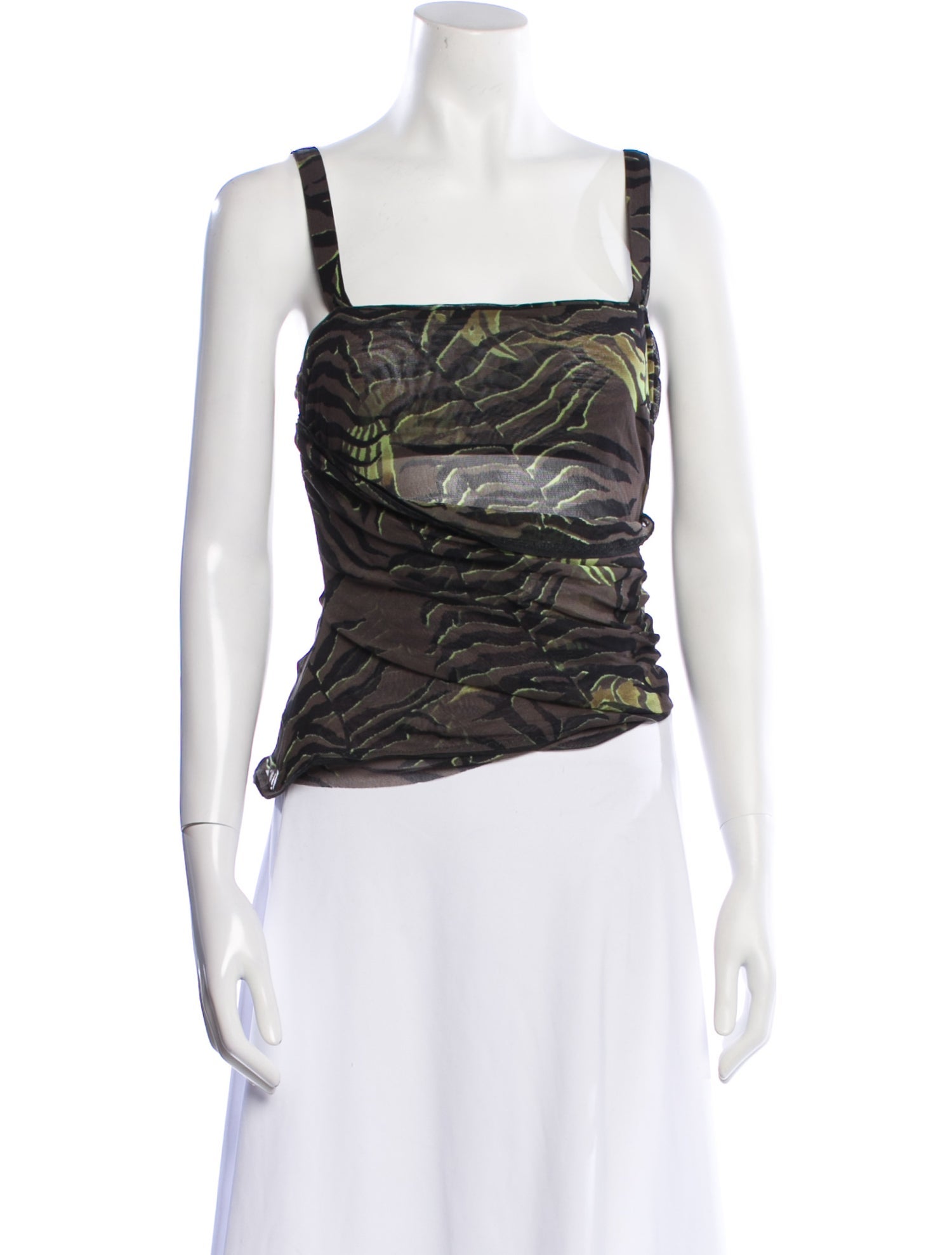 Max Mara Nylon Printed Crop Top