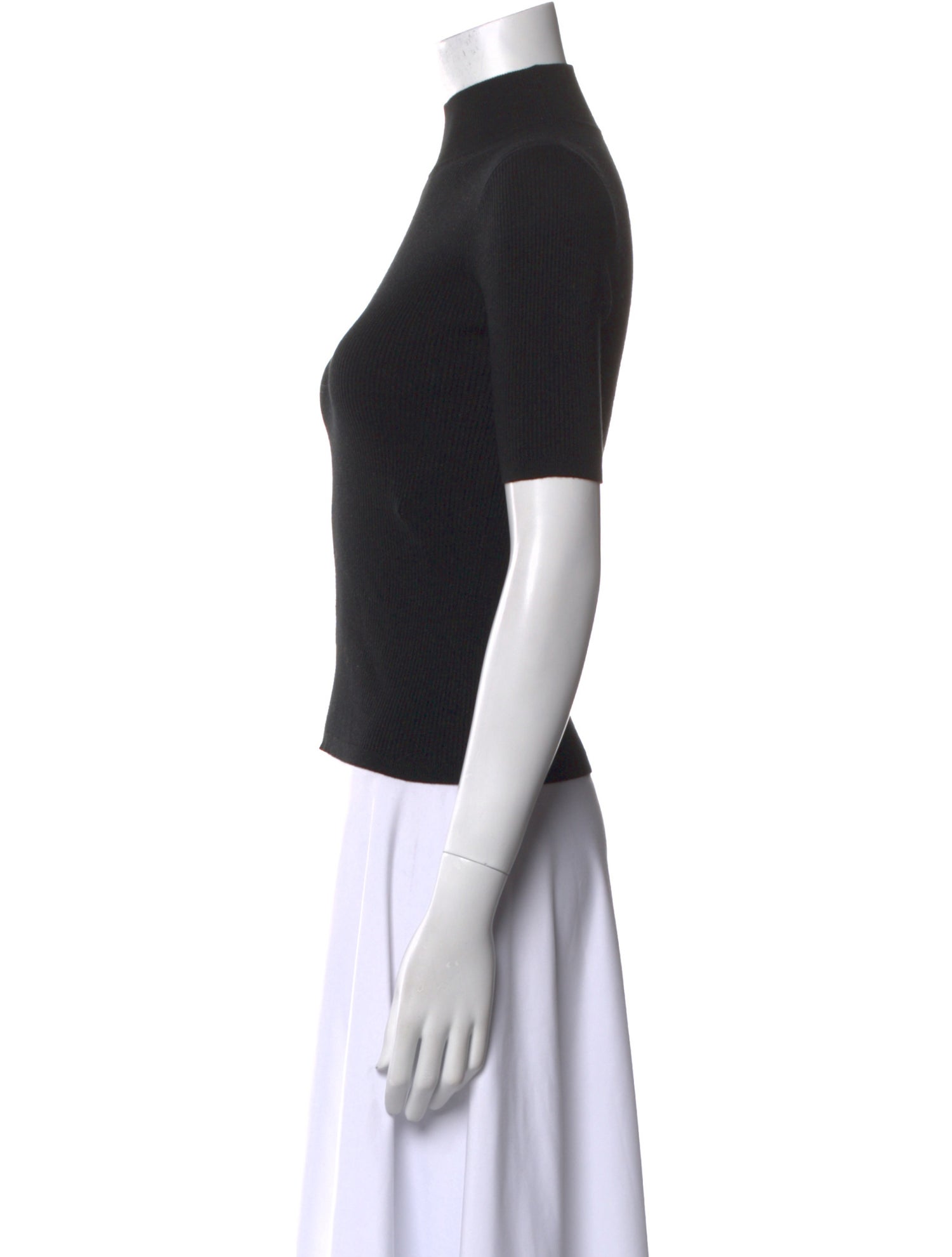 Max Mara Turtleneck Short Sleeve Top