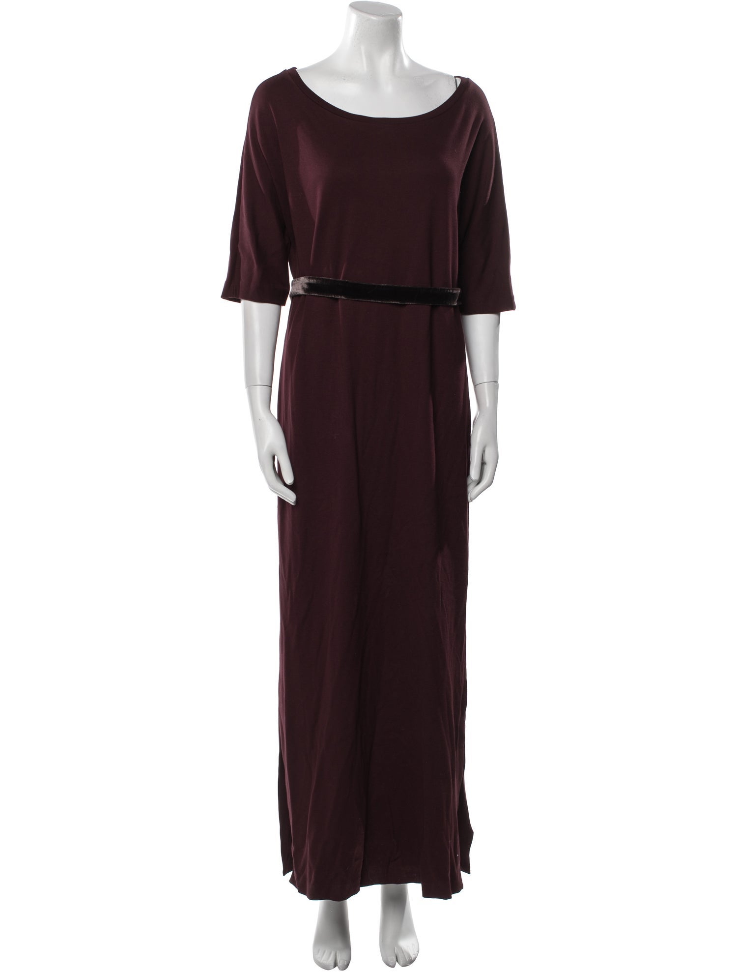 Max Mara Scoop Neck Long Dress