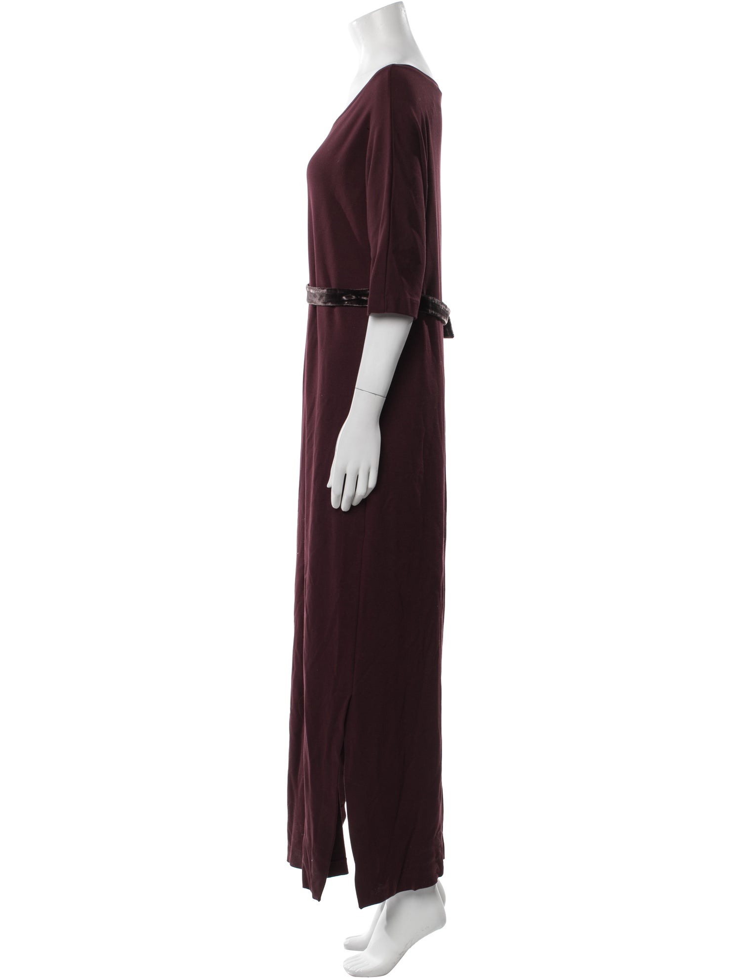 Max Mara Scoop Neck Long Dress