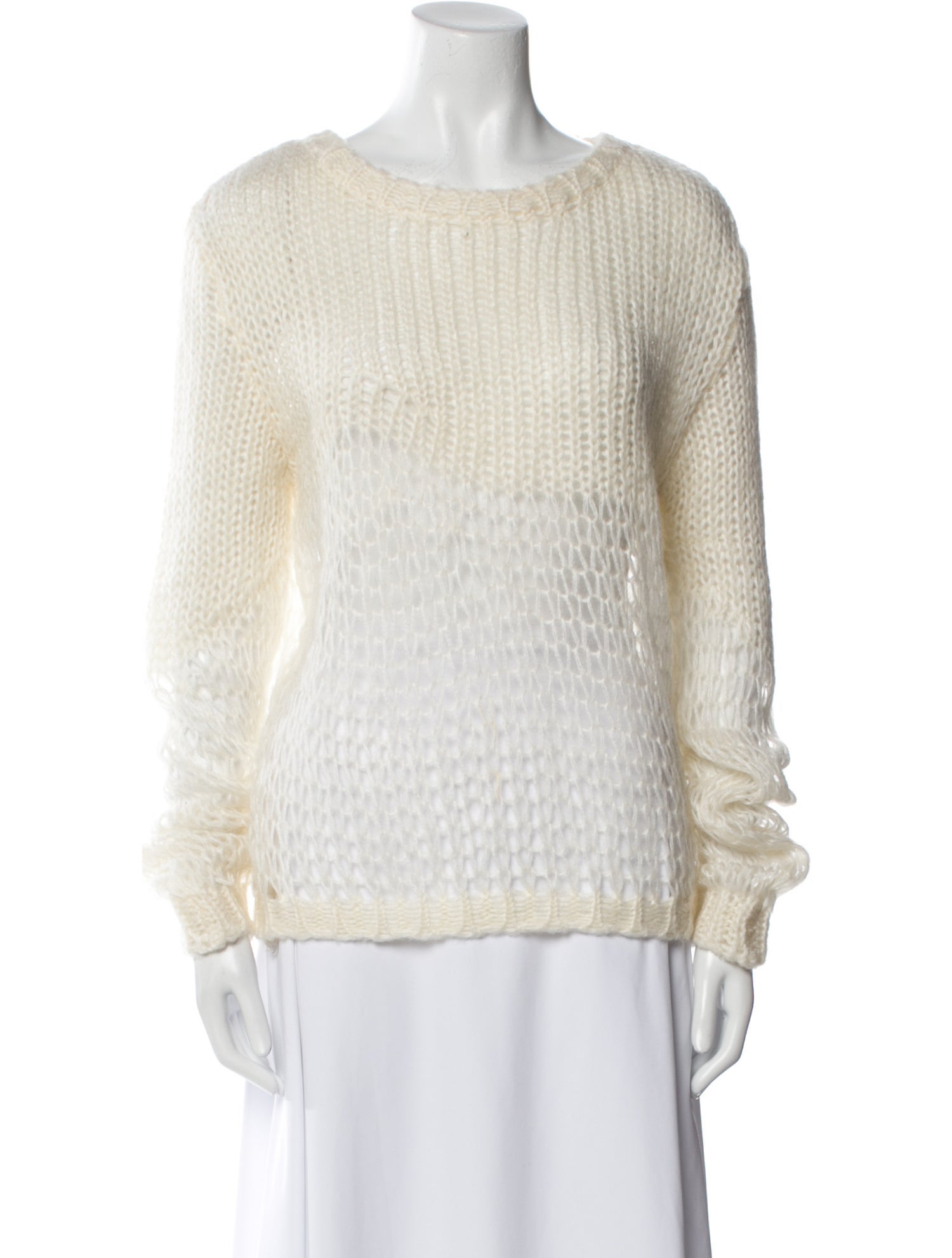 Max Mara Mohair Scoop Neck Sweater