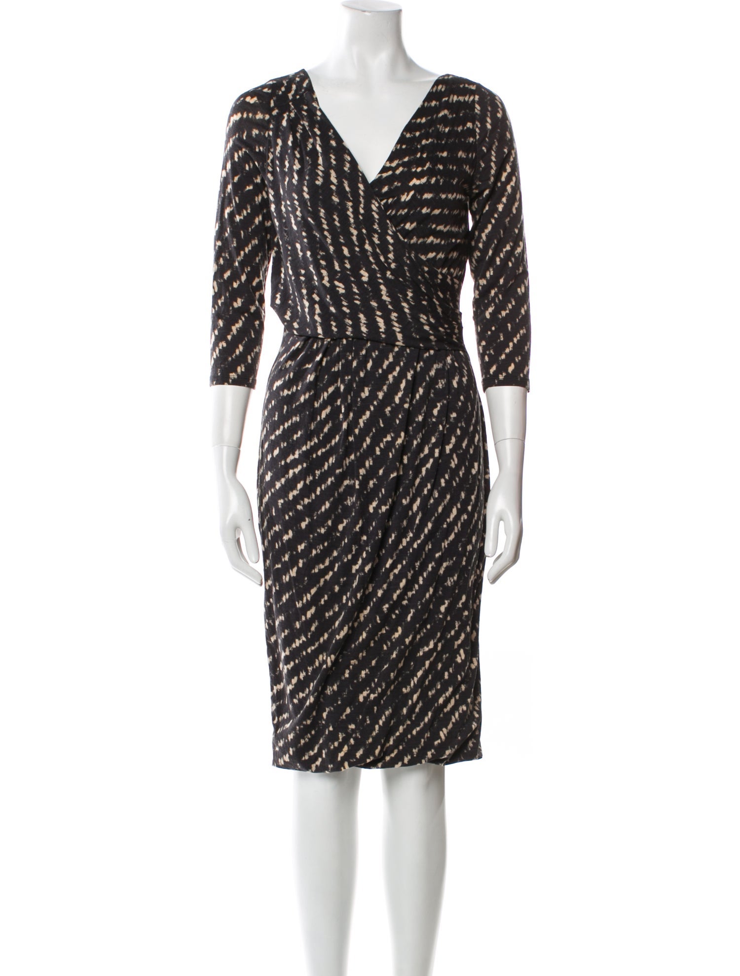Max Mara Printed Knee-Length Dress