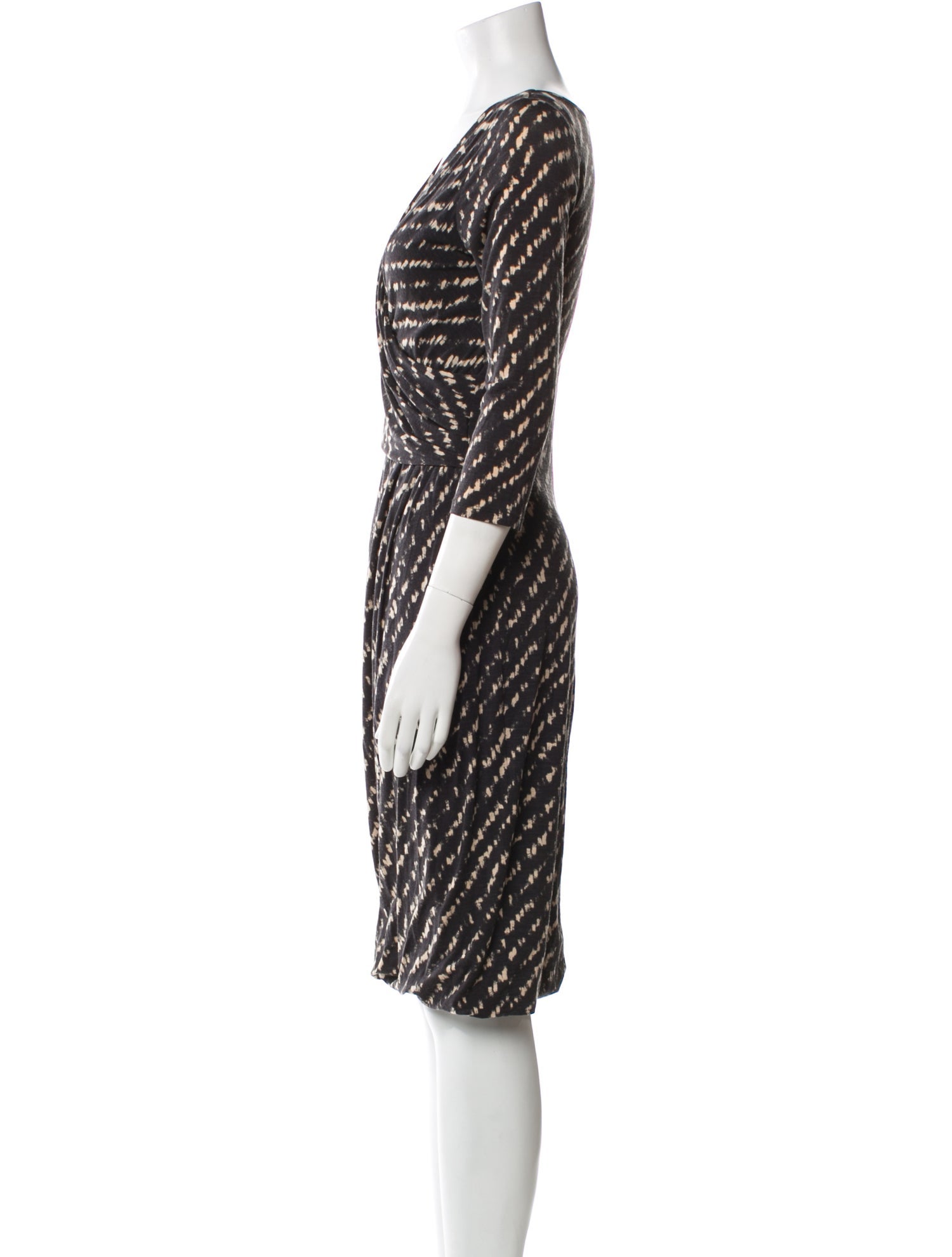 Max Mara Printed Knee-Length Dress