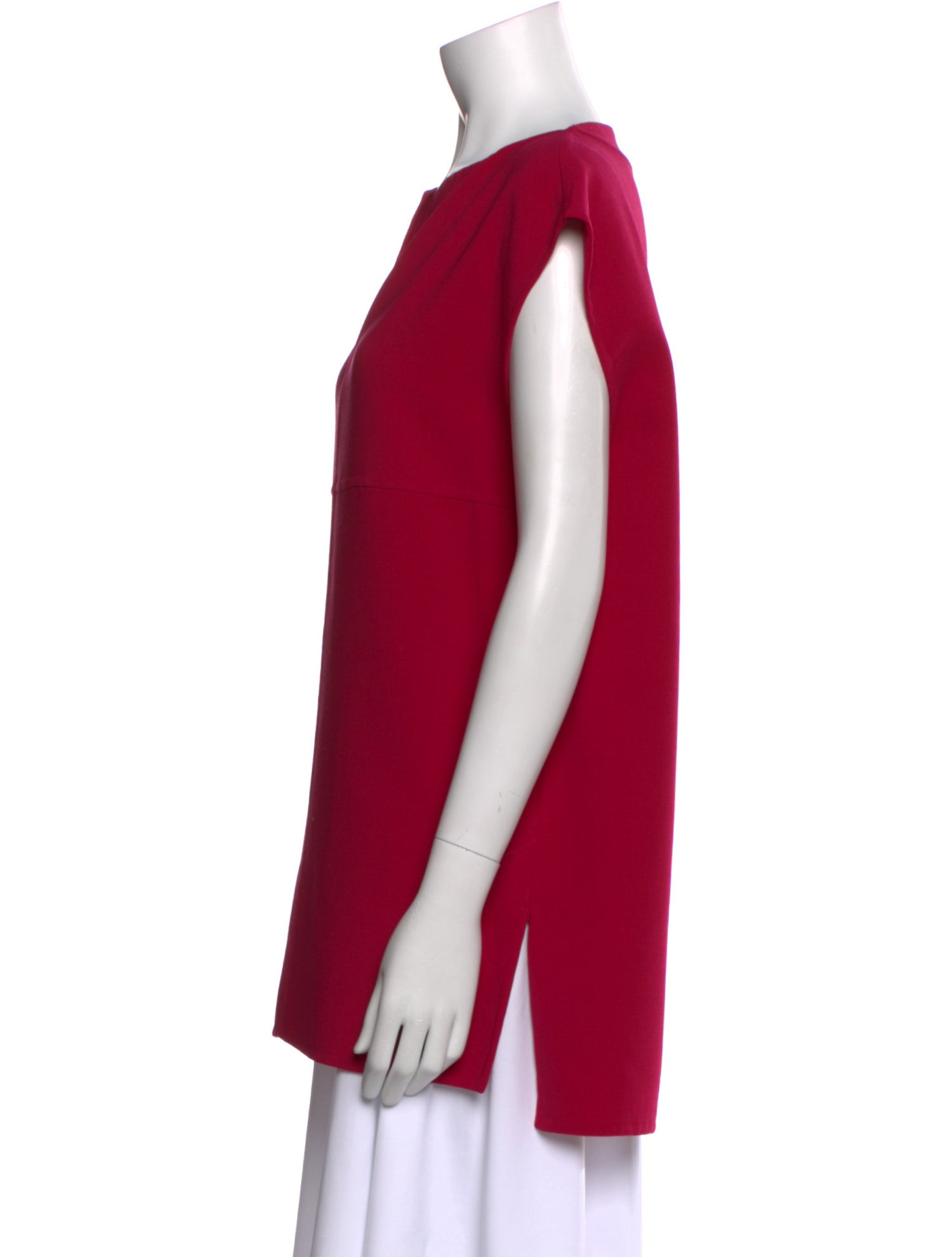 Max Mara Virgin Wool Bateau Neckline Tunic