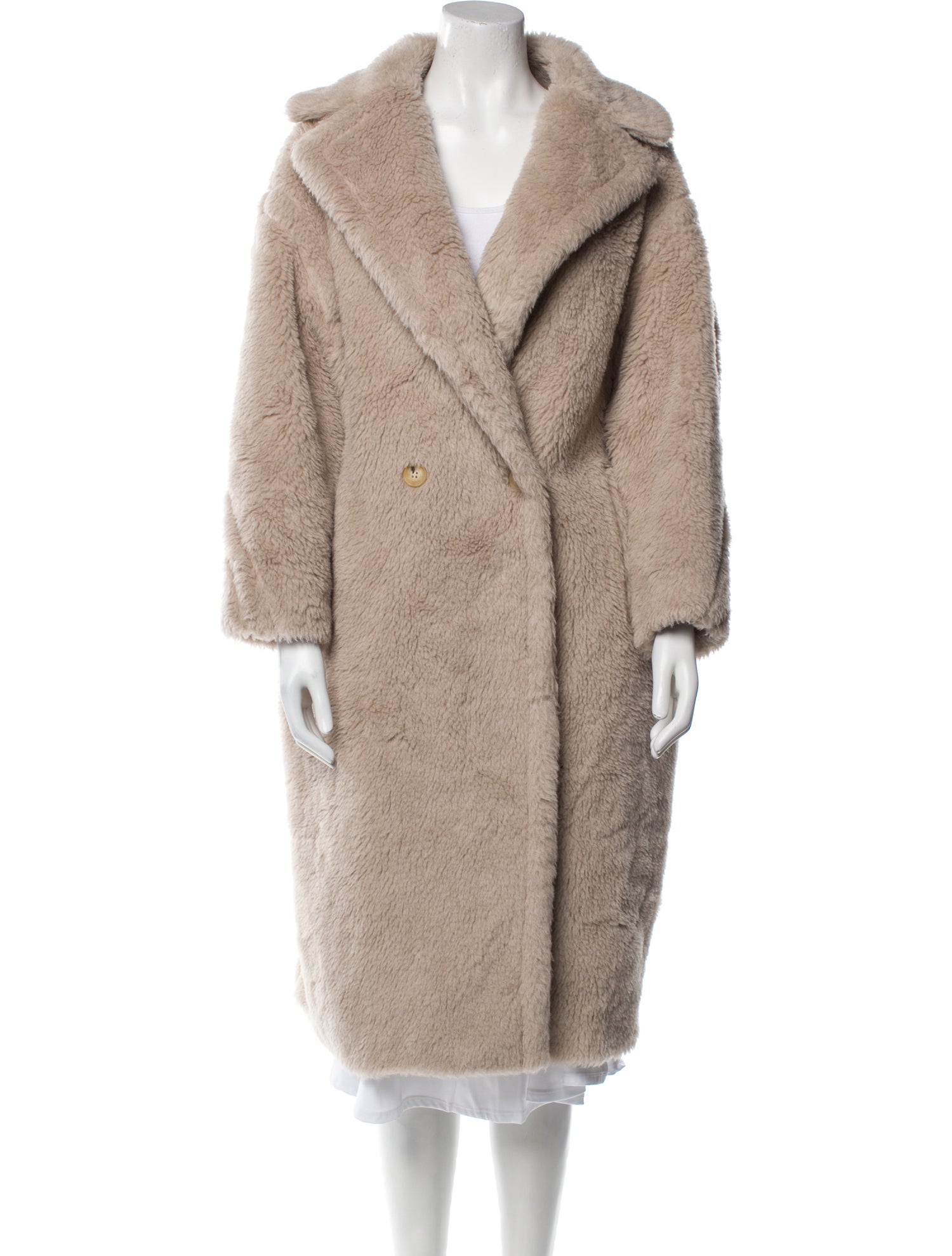 Max Mara Alpaca Faux Fur Coat