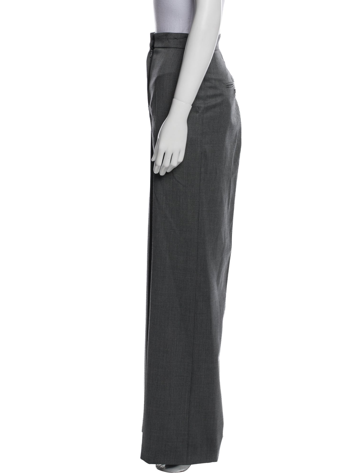 Max Mara Virgin Wool Wide Leg Pants