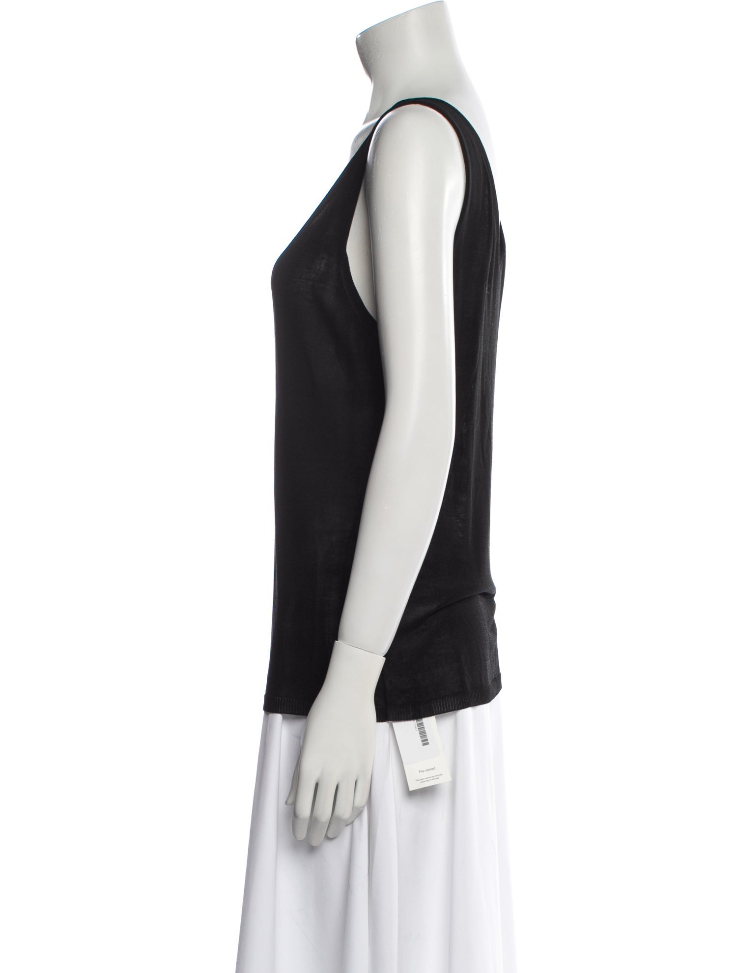 Max Mara Scoop Neck Sleeveless Top