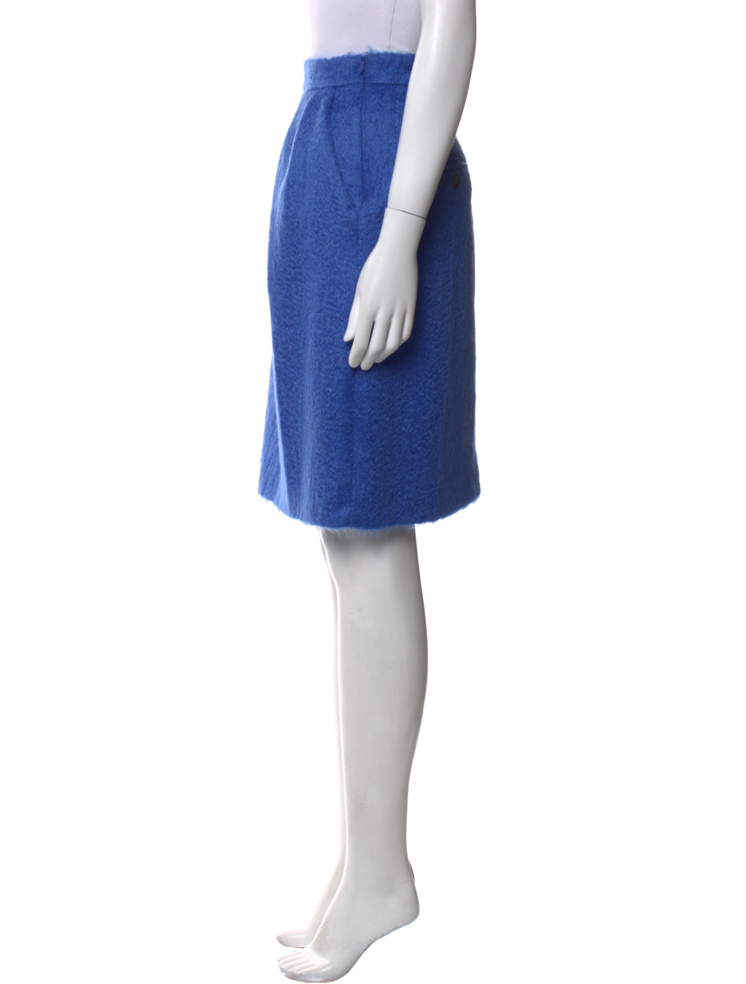 Max Mara Mohair Knee-Length Skirt