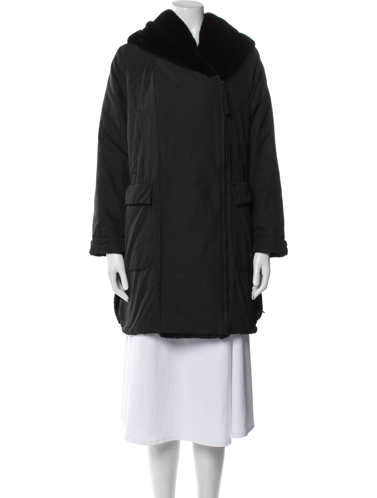 Max Mara Faux Fur Coat