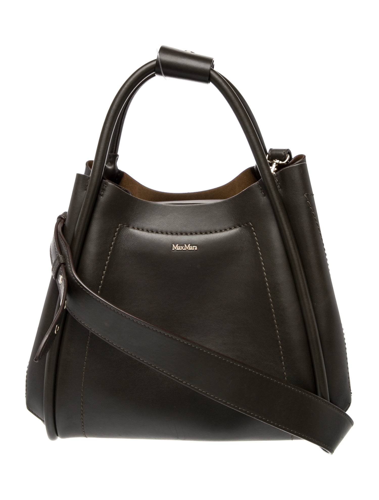 Max Mara Leather Top Handle Bag