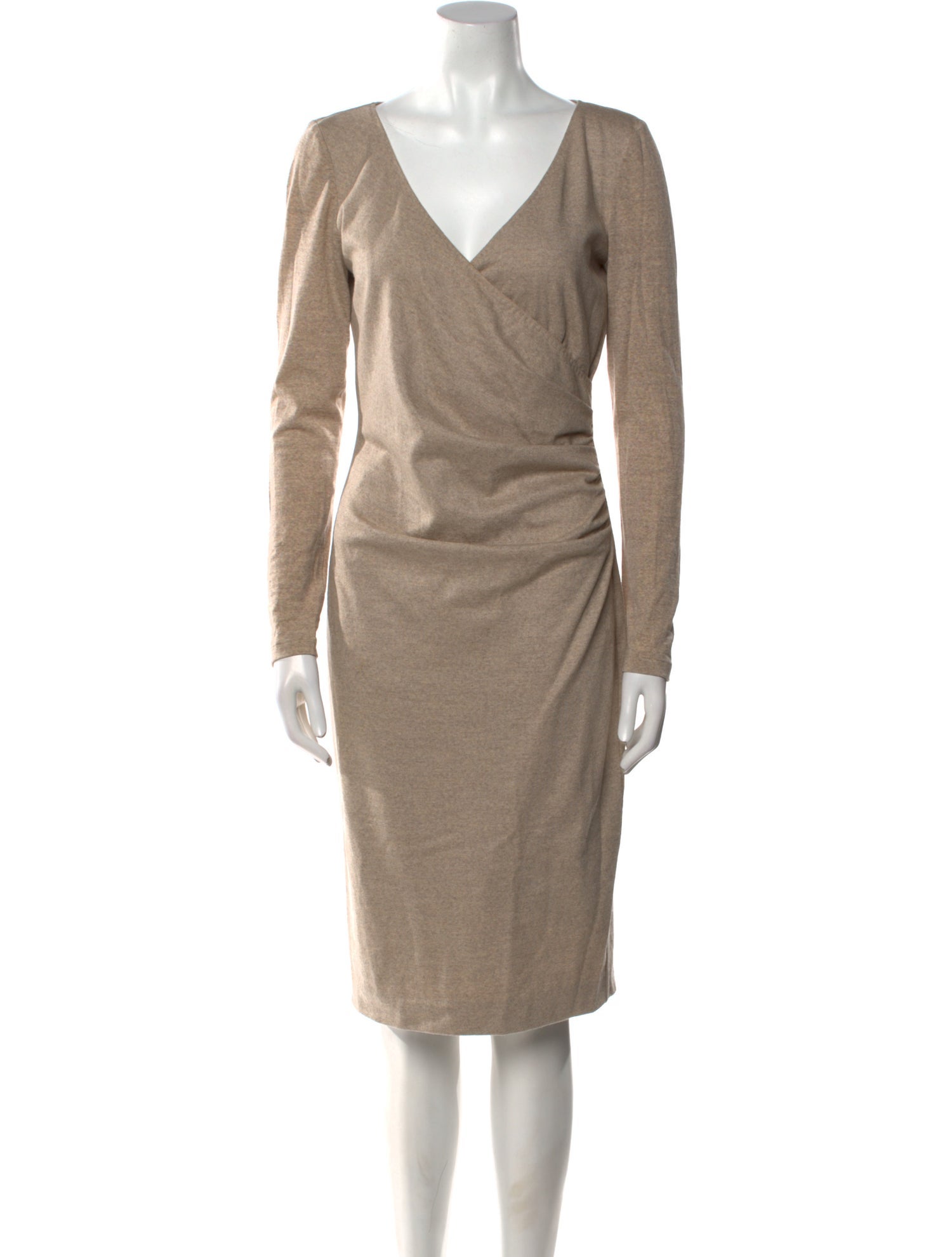 Max Mara Virgin Wool Knee-Length Dress