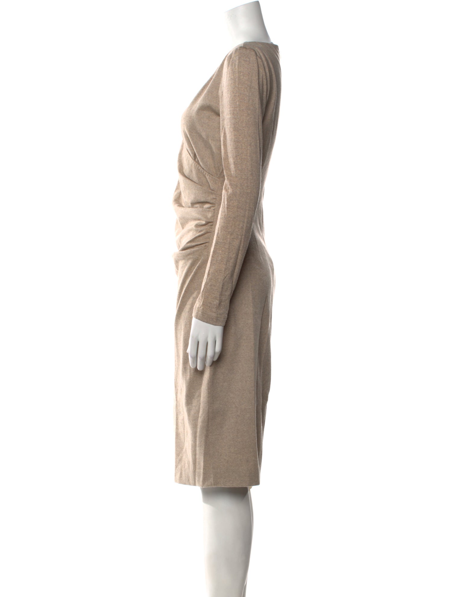 Max Mara Virgin Wool Knee-Length Dress