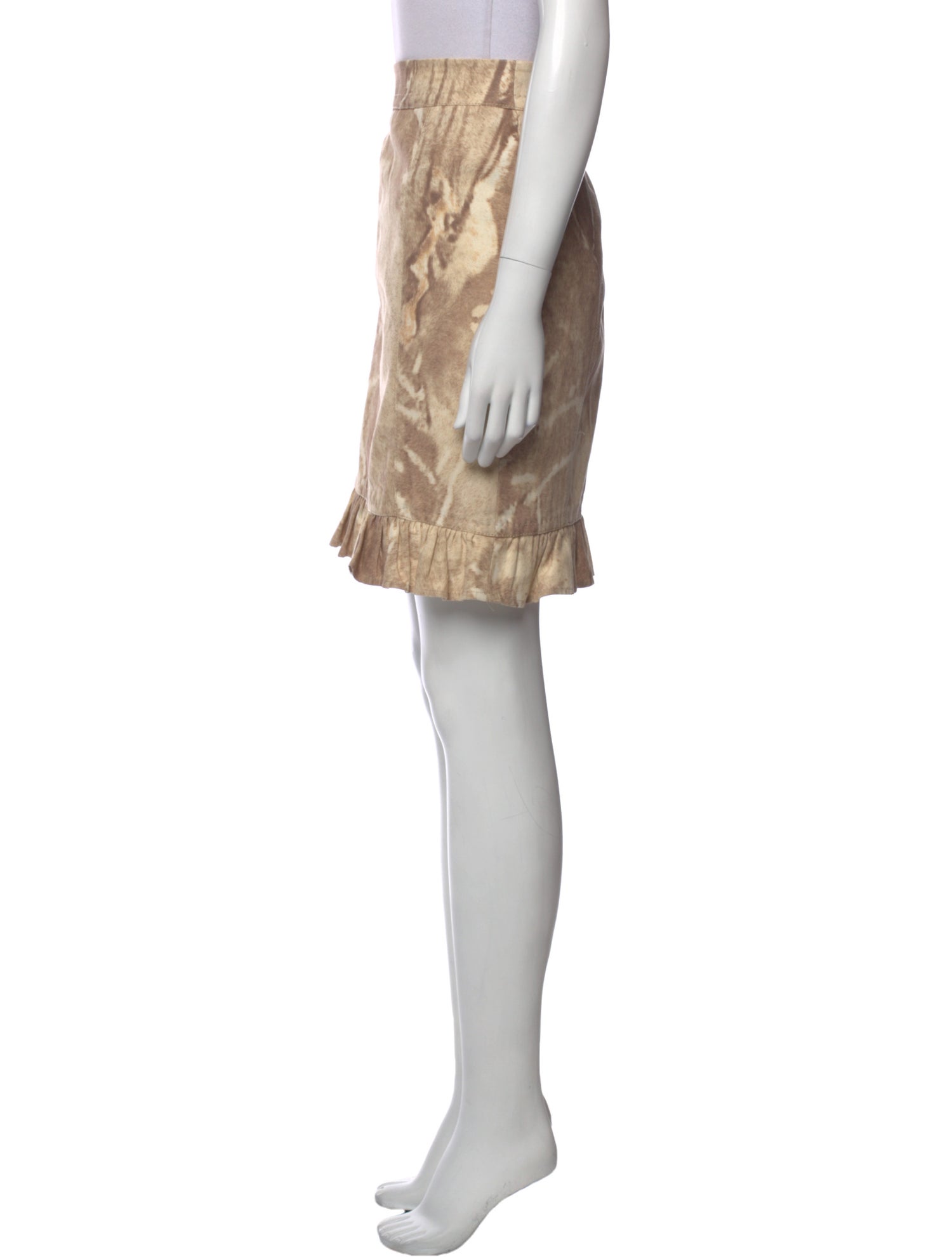 Max Mara Tie-Dye Print Knee-Length Skirt