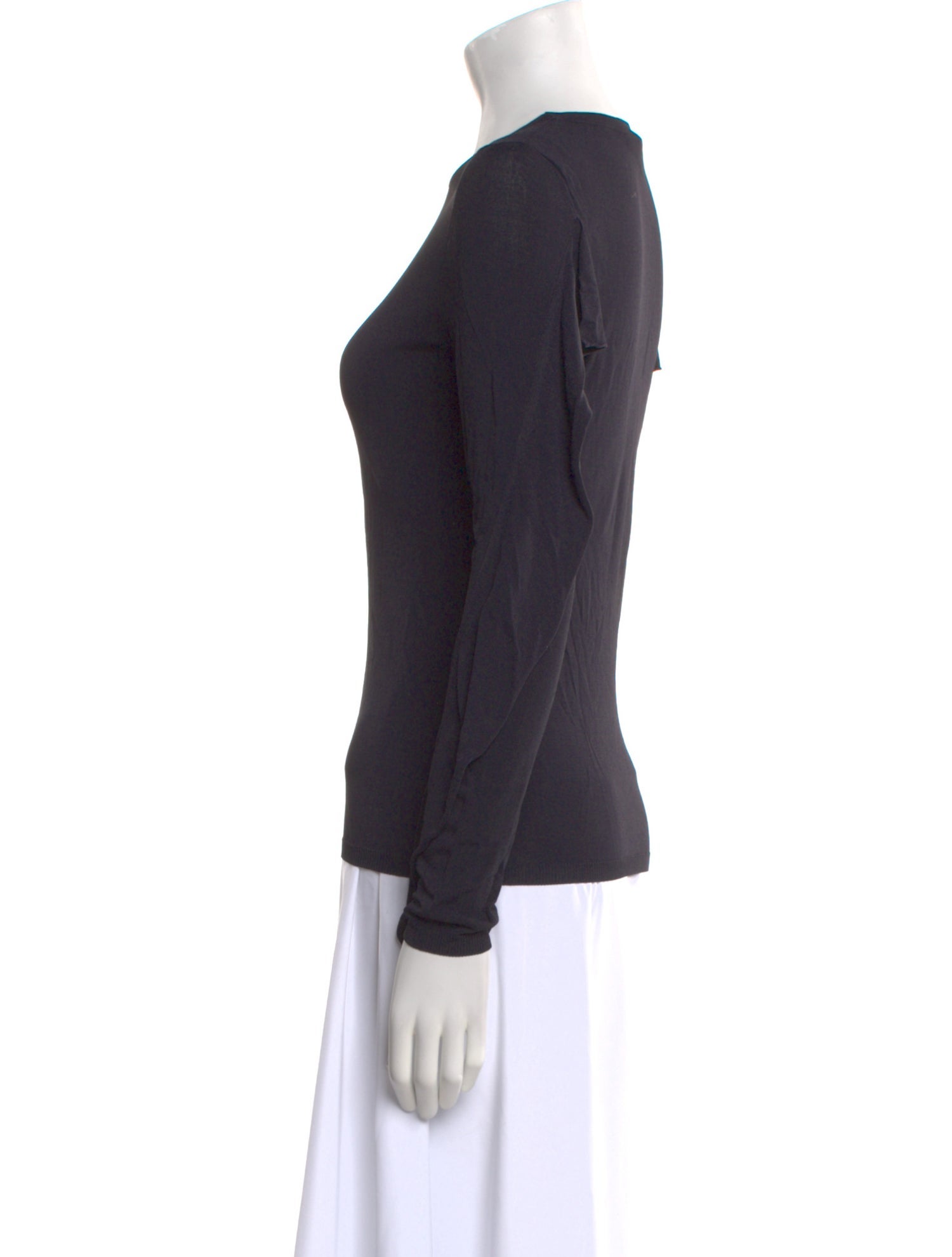 Max Mara Crew Neck Long Sleeve Top