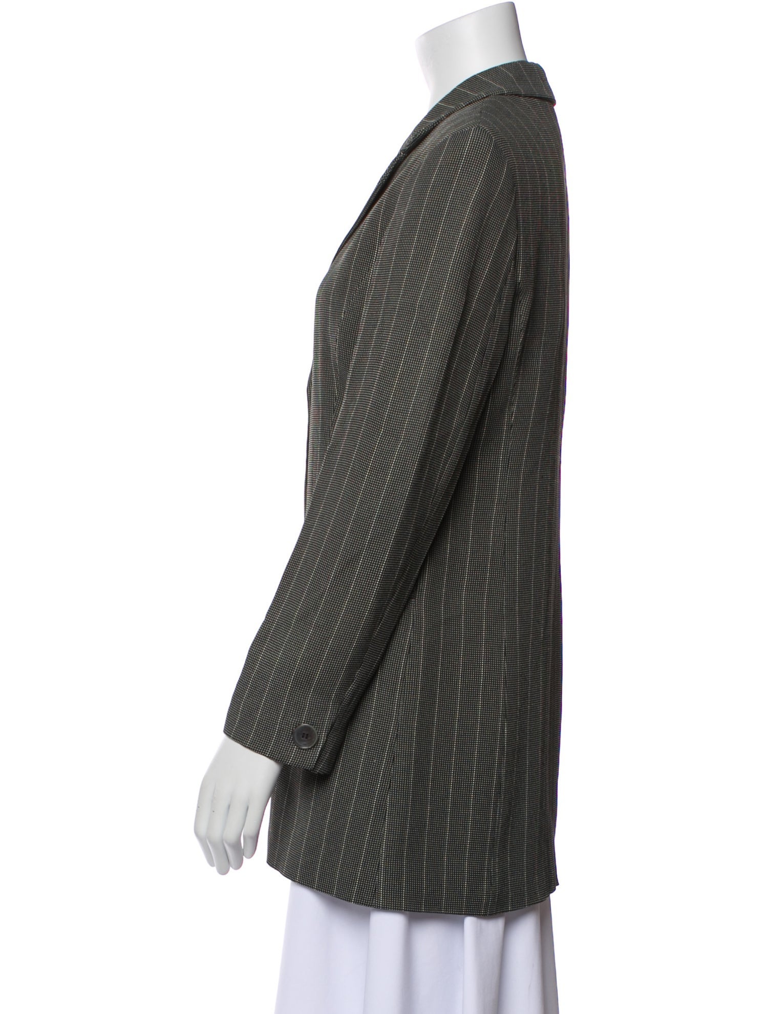 Max Mara Plaid Print Blazer