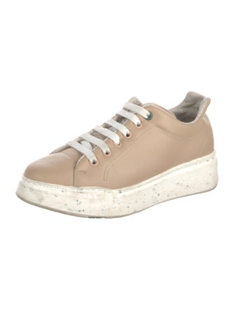 Max Mara Leather Sneakers