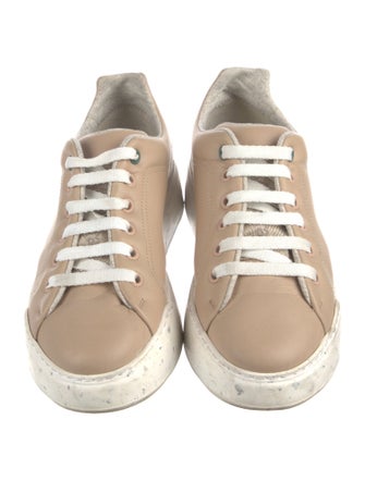 Max Mara Leather Sneakers