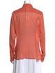 Max Mara Silk Long Sleeve Button-Up Top