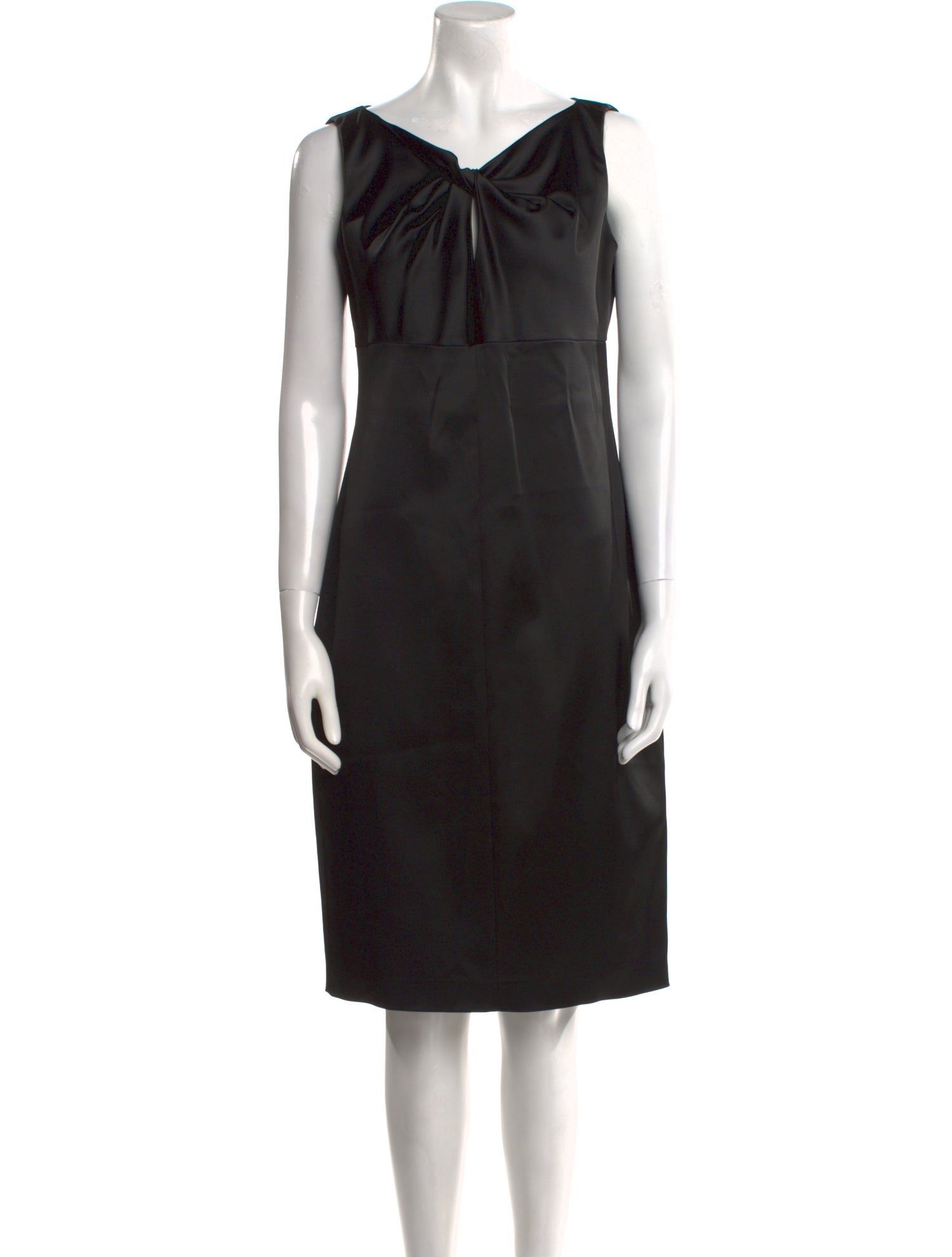 Max Mara V-Neck Knee-Length Dress