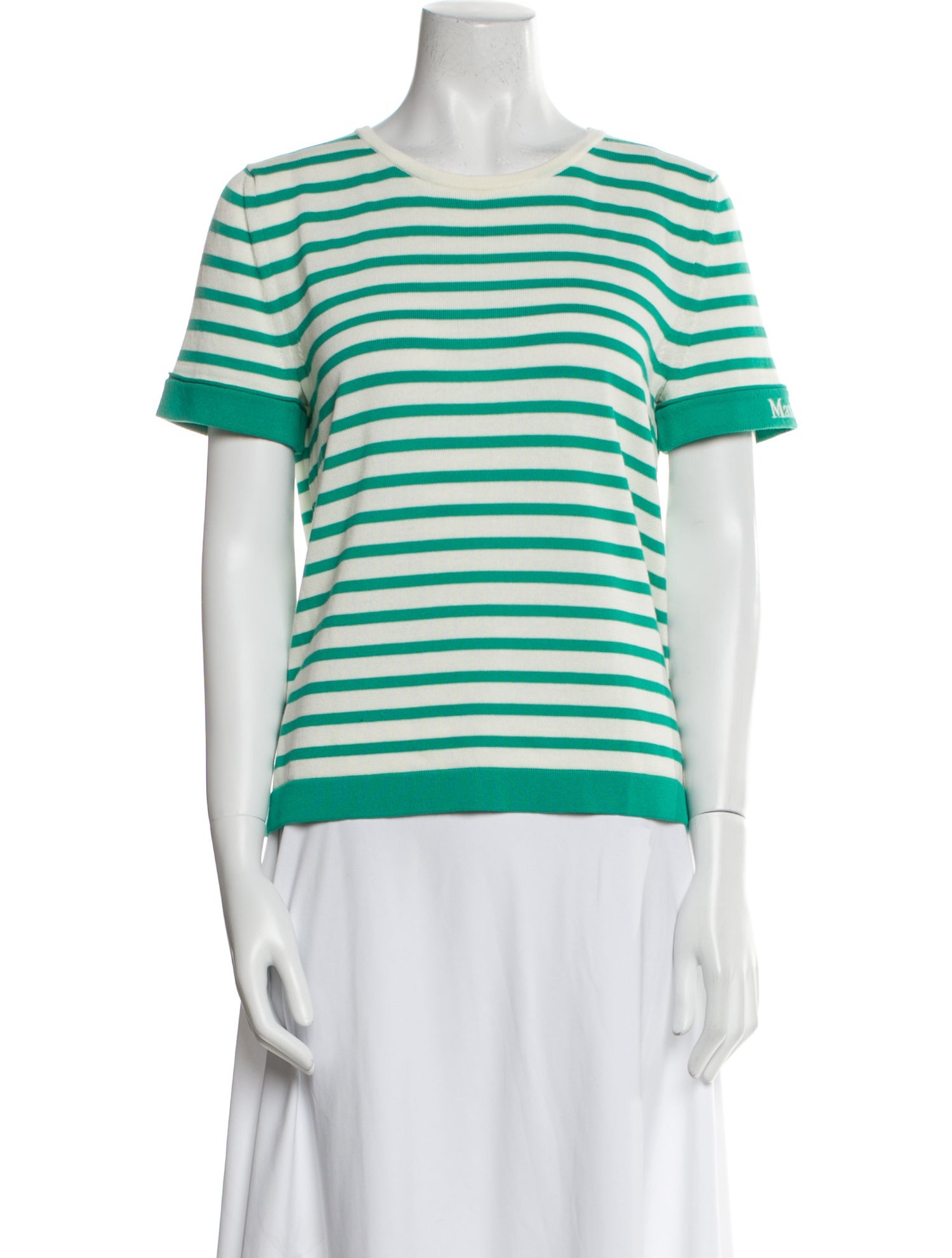 Max Mara Striped Crew Neck T-Shirt