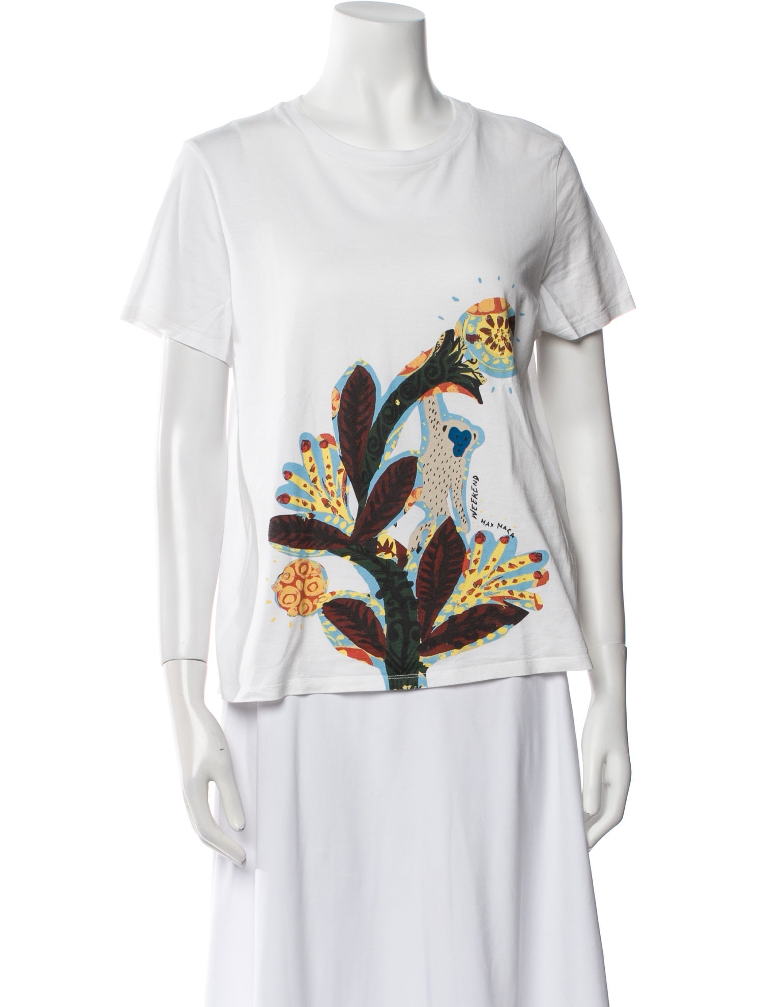 Max Mara Graphic Print Crew Neck T-Shirt