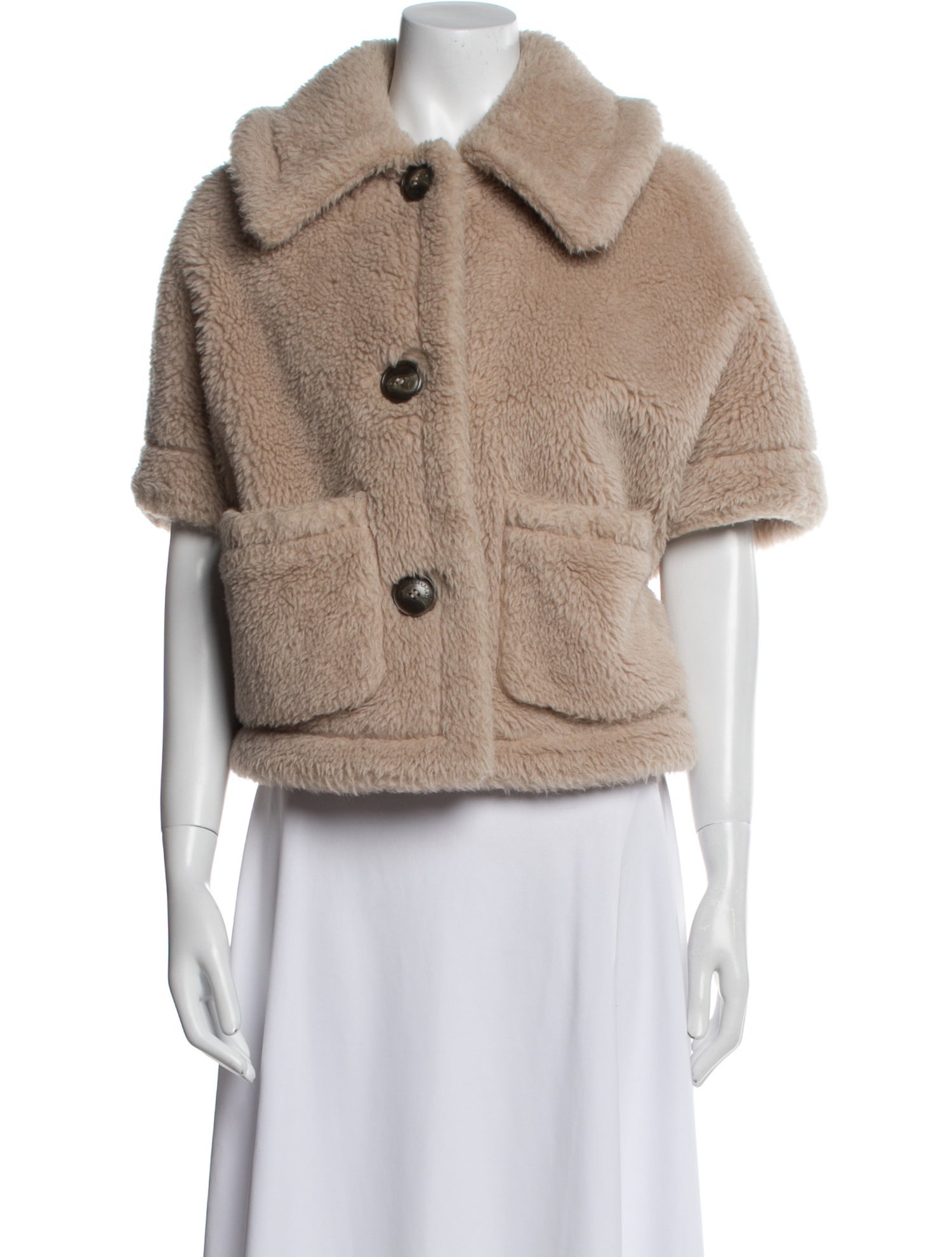 Max Mara Alpaca Faux Fur Jacket