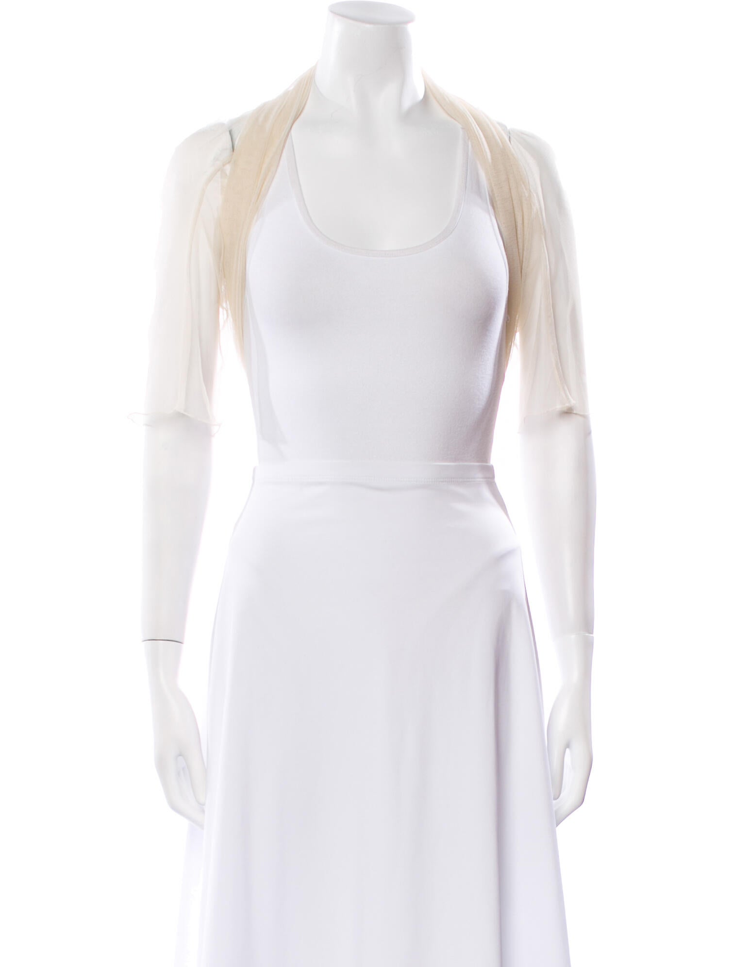 Max Mara Scoop Neck Sleeveless Crop Top