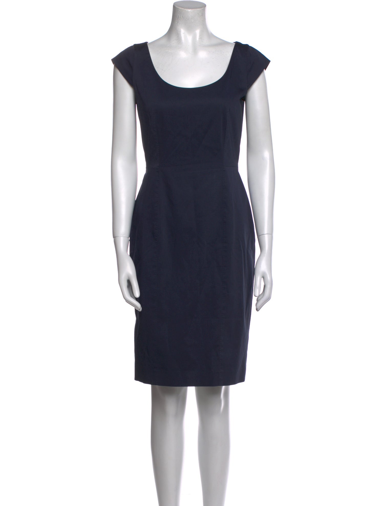 Max Mara Scoop Neck Knee-Length Dress