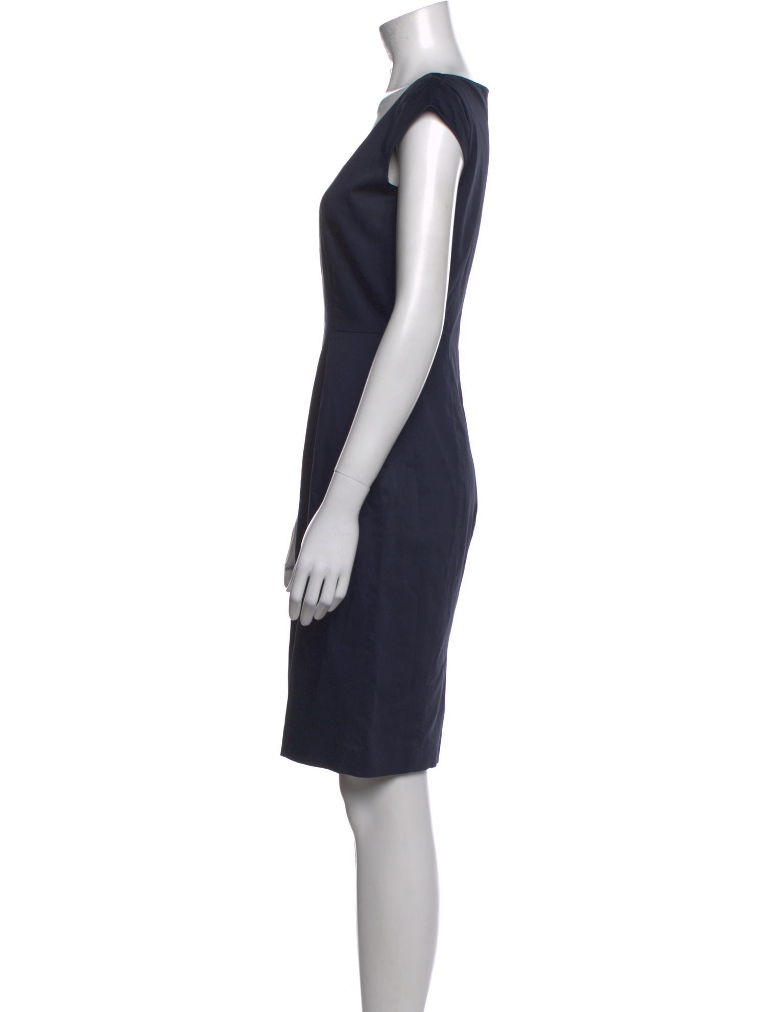 Max Mara Scoop Neck Knee-Length Dress
