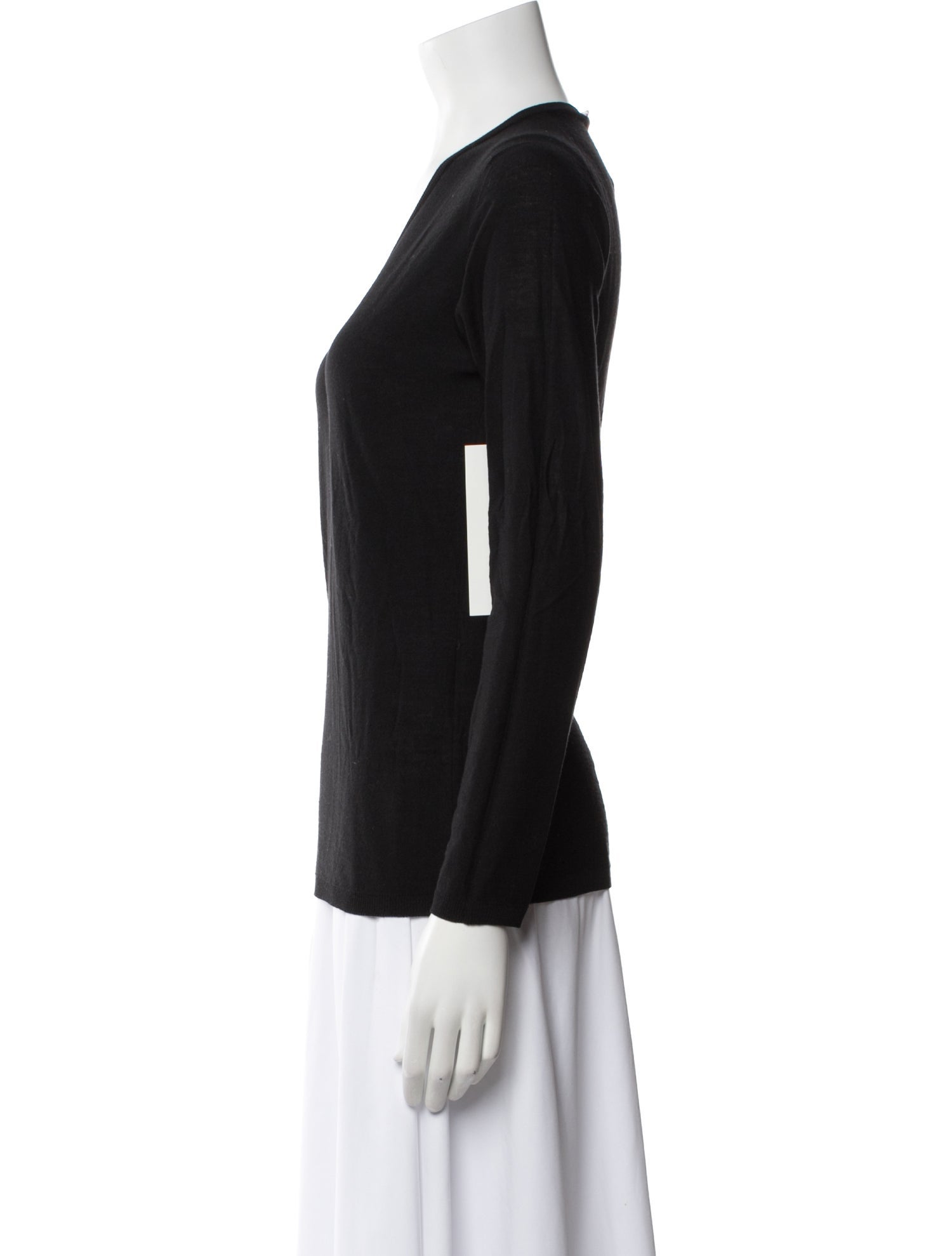 Max Mara V-Neck Long Sleeve Top
