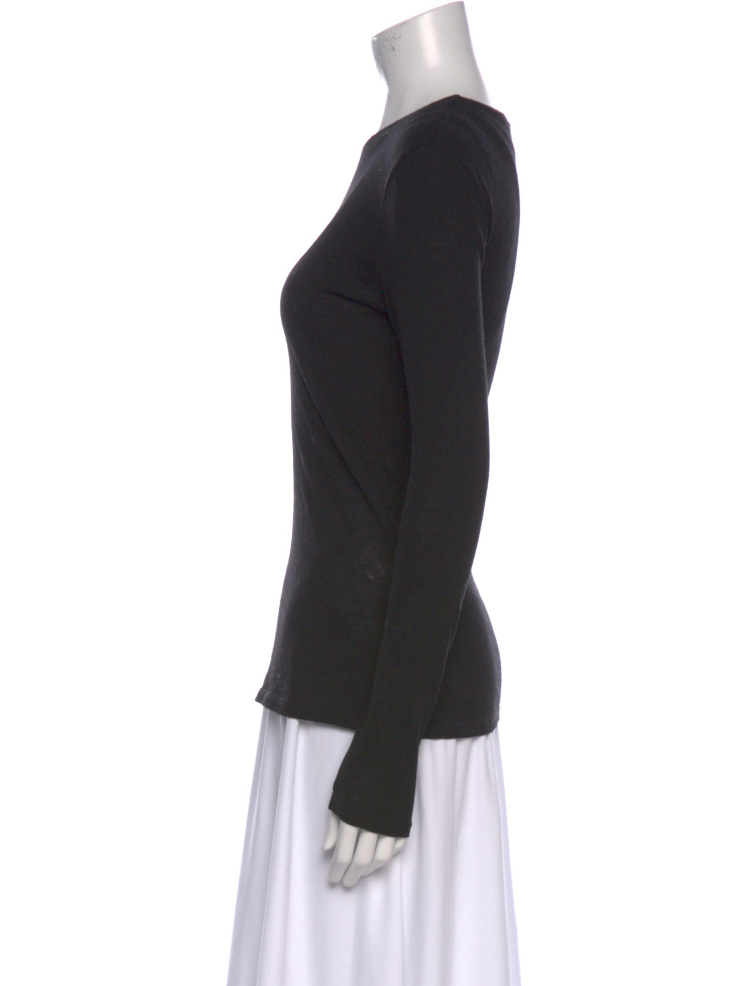 Max Mara Virgin Wool Crew Neck Top