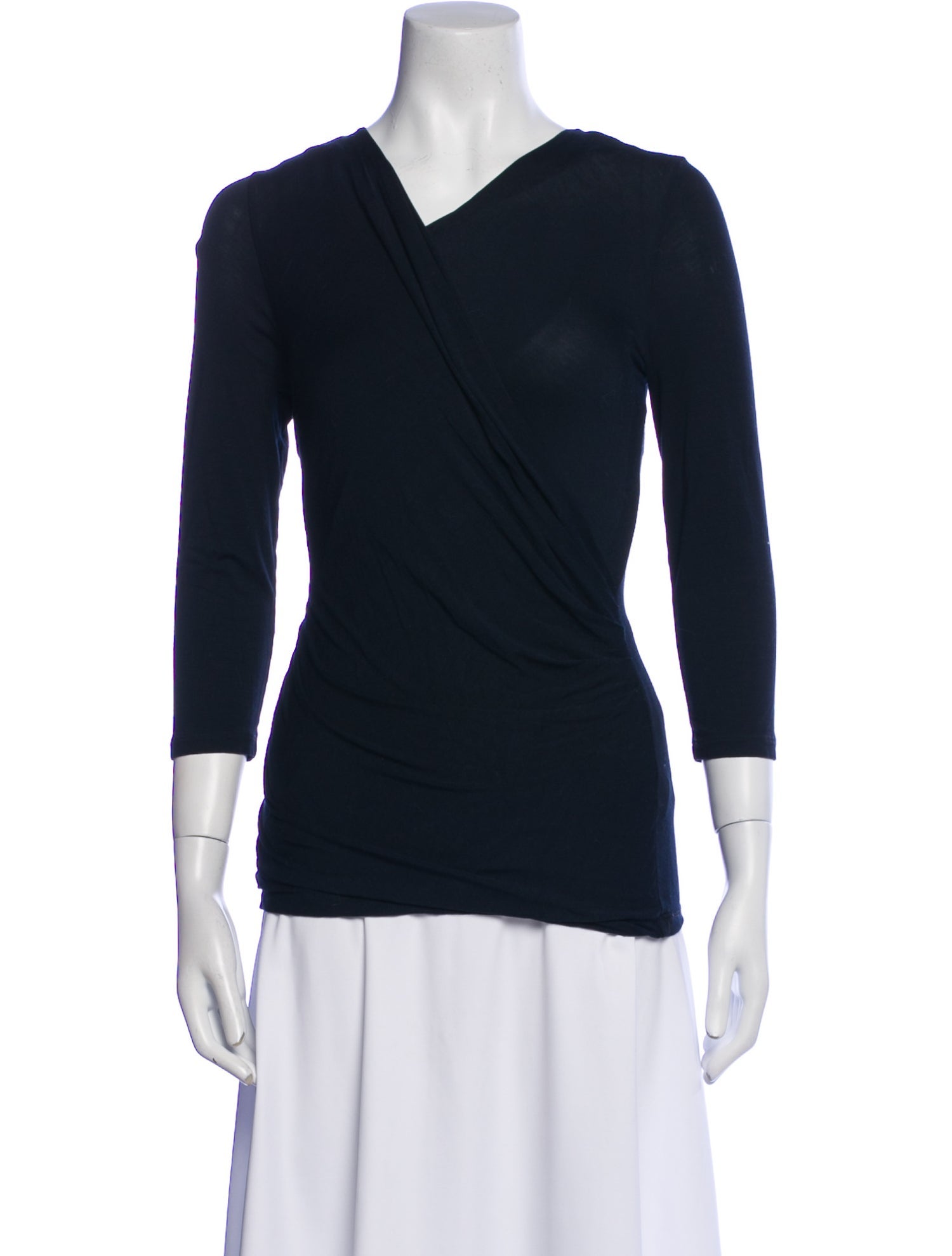 Max Mara V-Neck Three-Quarter Sleeve Top