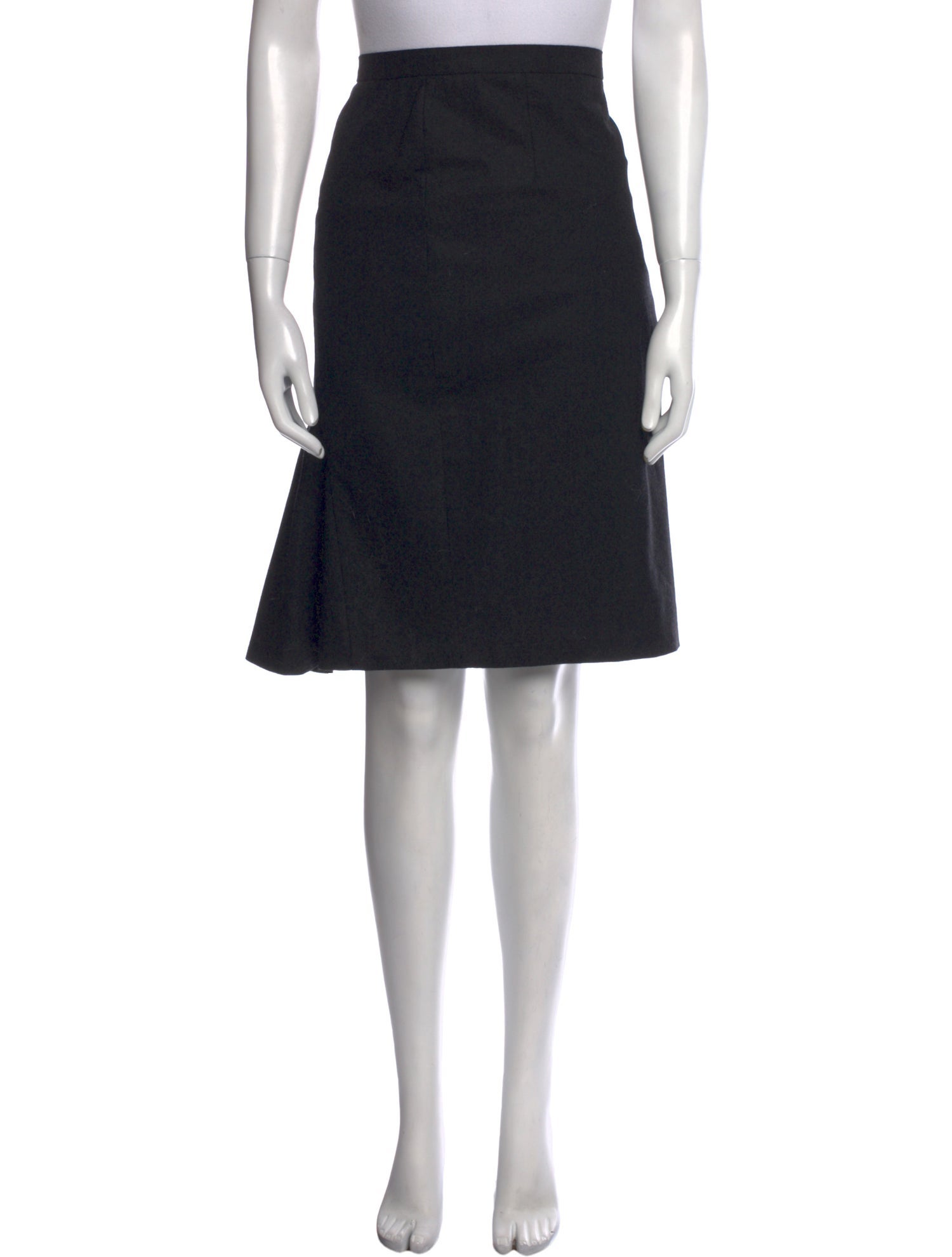 Max Mara Virgin Wool Knee-Length Skirt