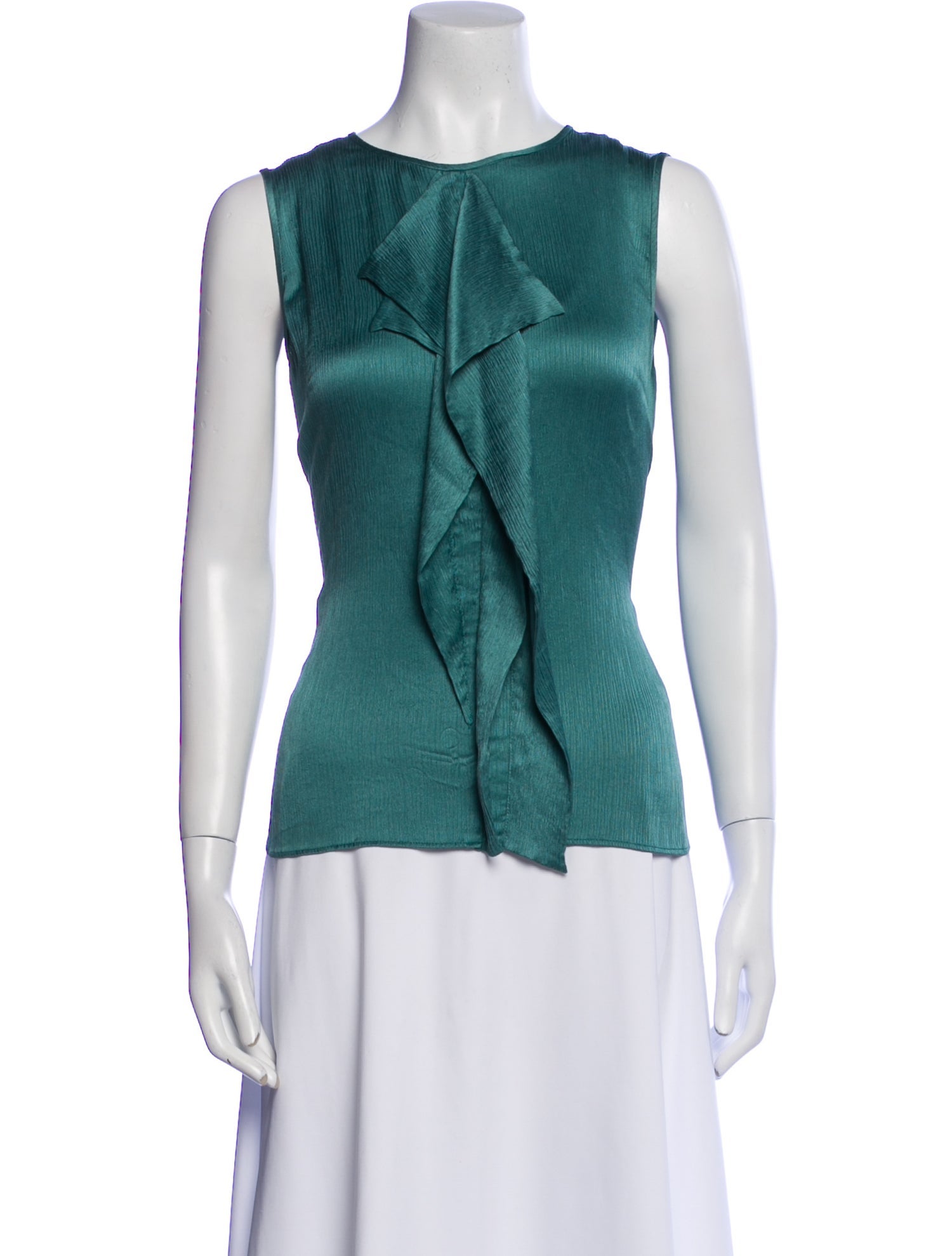 Max Mara Crew Neck Sleeveless Top