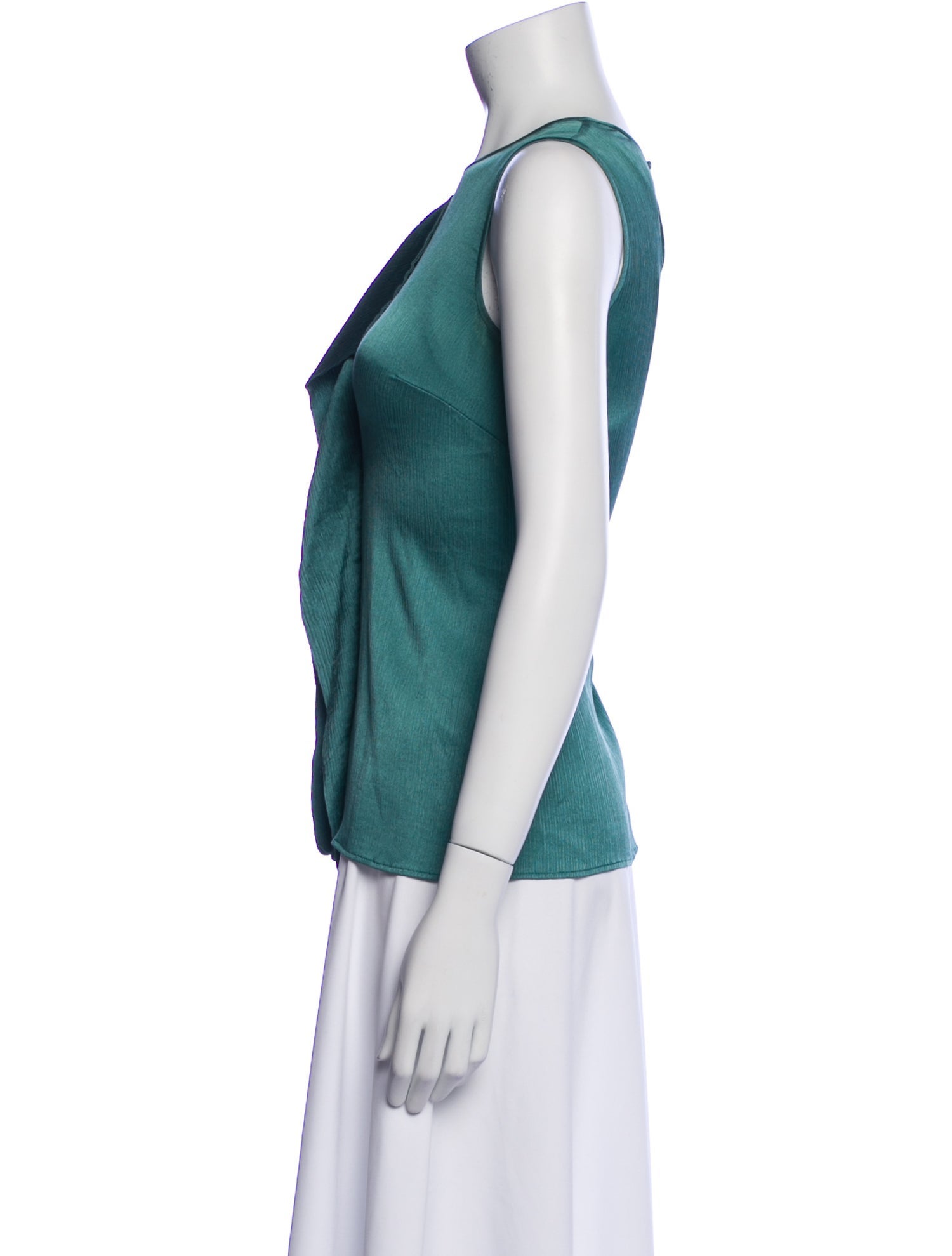 Max Mara Crew Neck Sleeveless Top