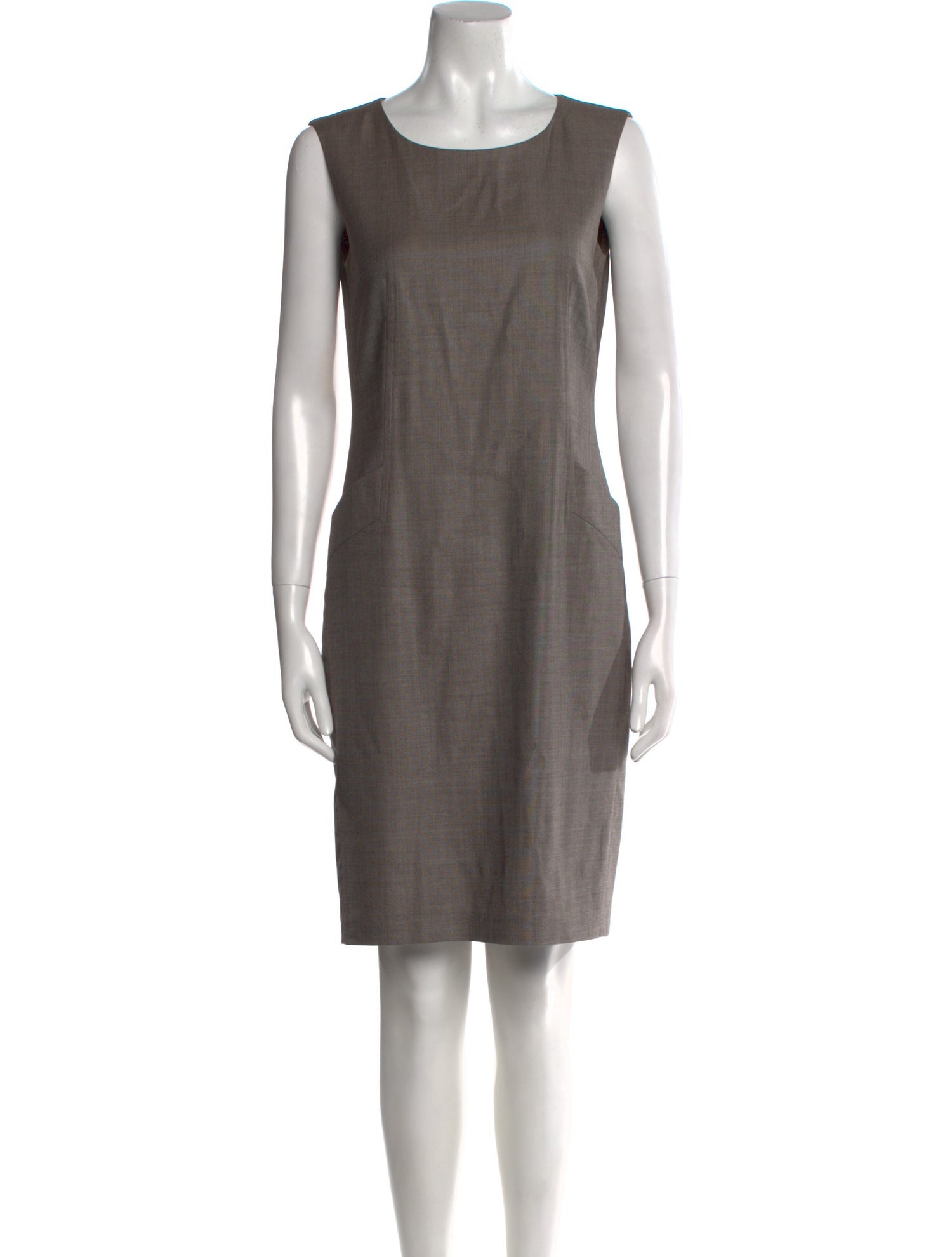 Max Mara Scoop Neck Knee-Length Dress