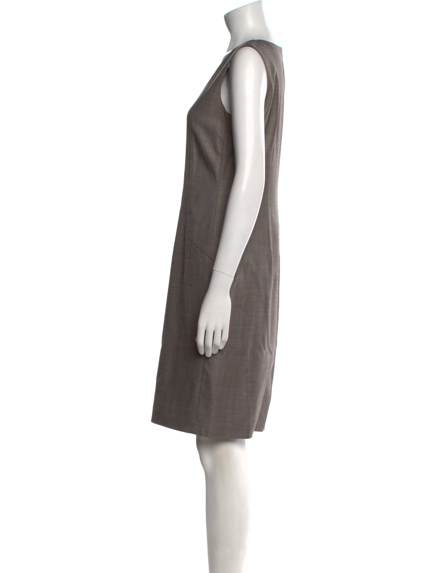 Max Mara Scoop Neck Knee-Length Dress