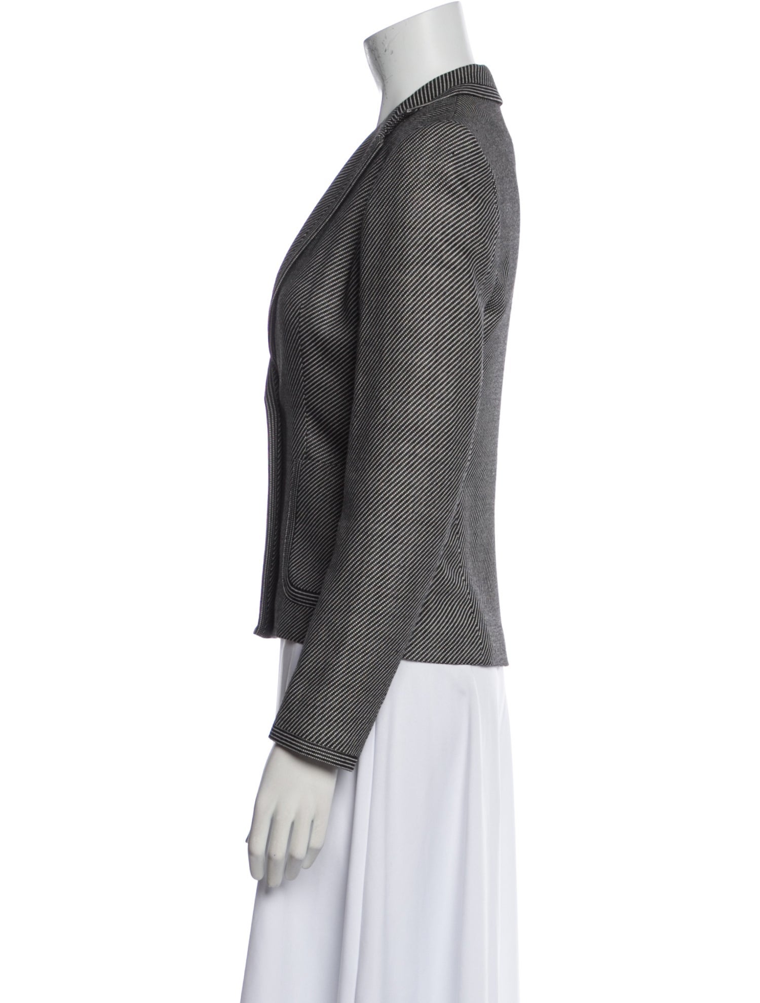 Max Mara Virgin Wool Striped Blazer