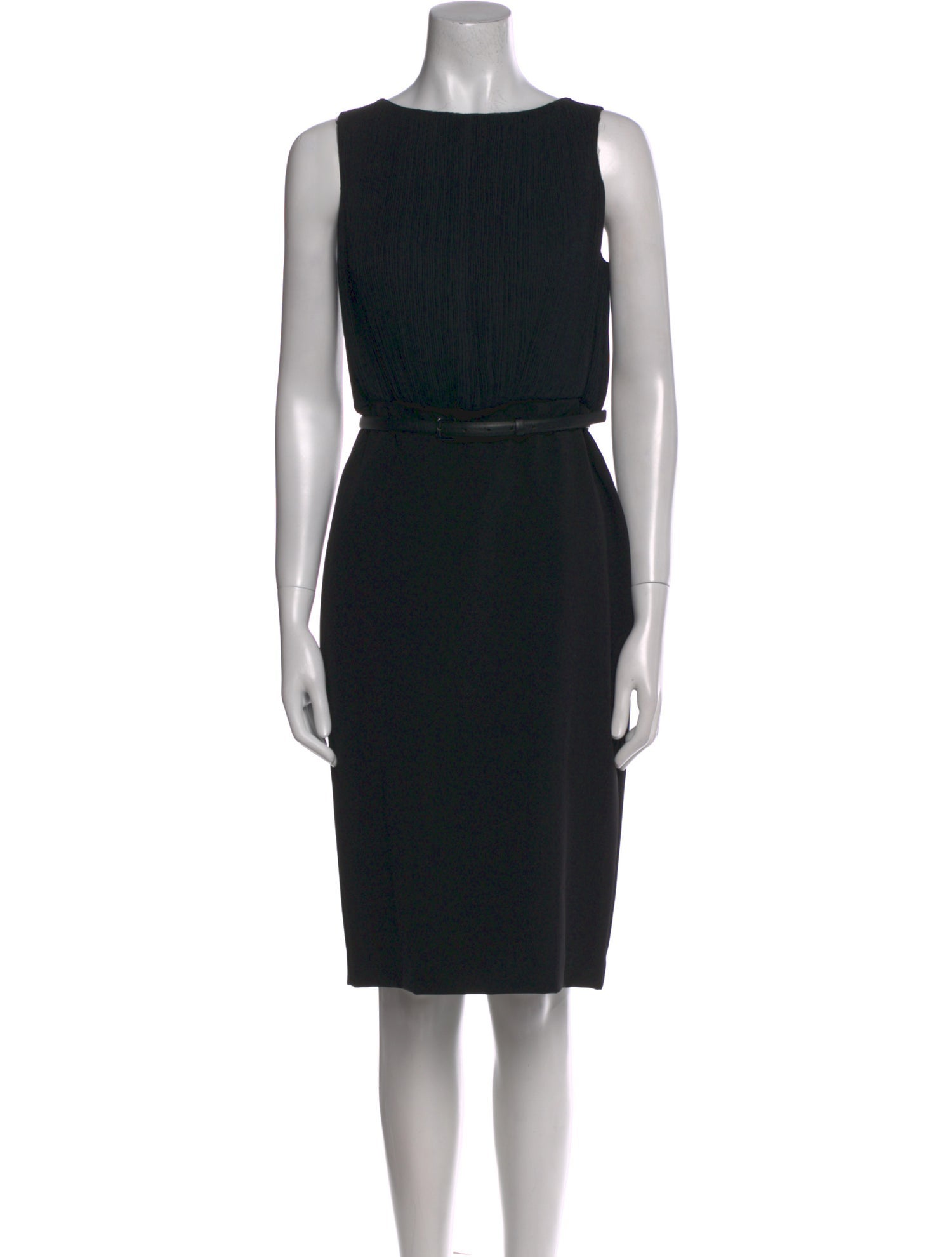 Max Mara Bateau Neckline Knee-Length Dress