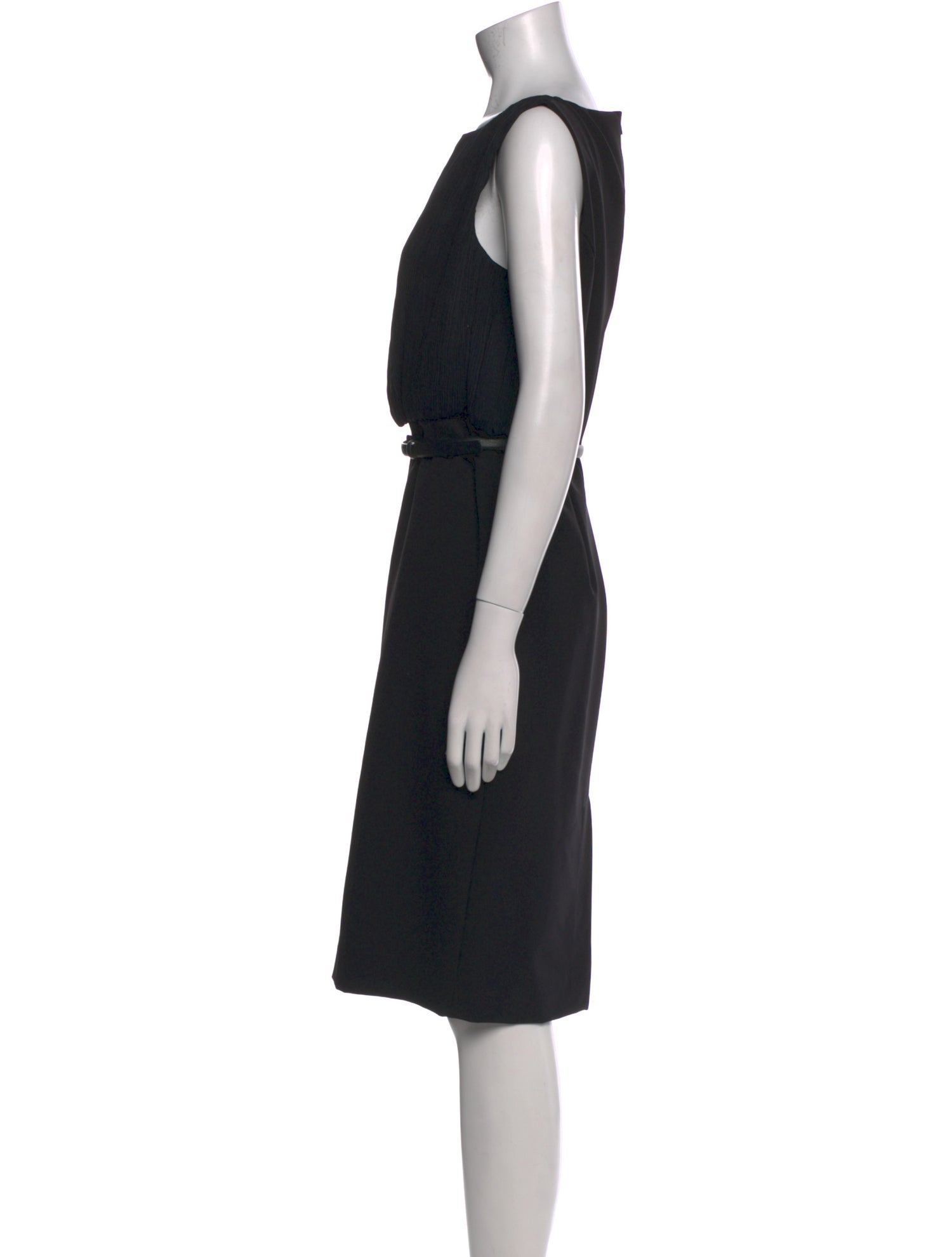 Max Mara Bateau Neckline Knee-Length Dress
