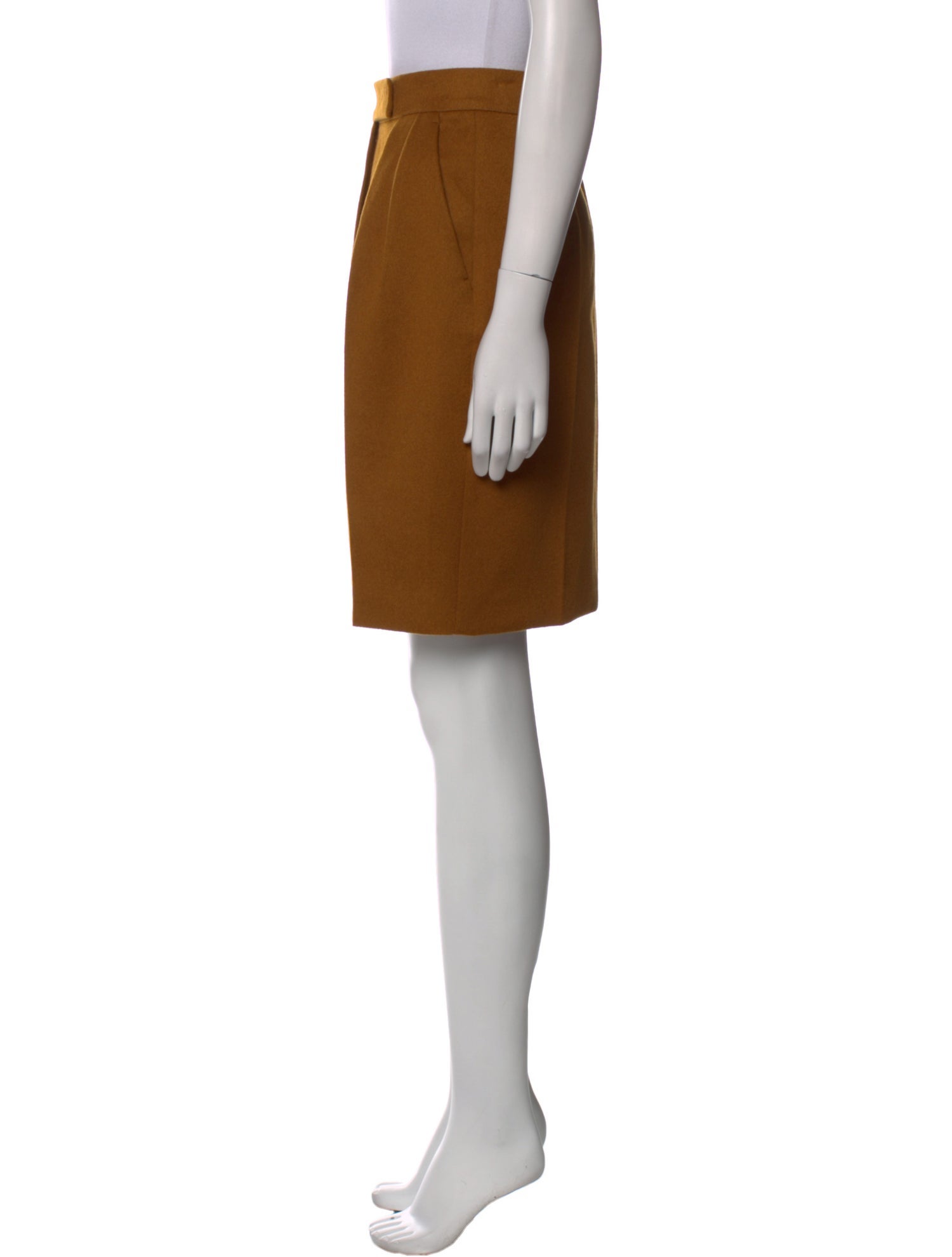 Max Mara Camel Hair Knee-Length Skirt
