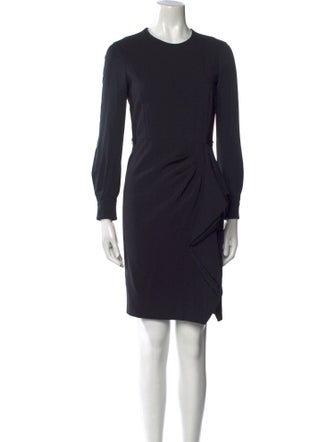 Max Mara Crew Neck Knee-Length Dress