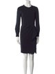 Max Mara Crew Neck Knee-Length Dress