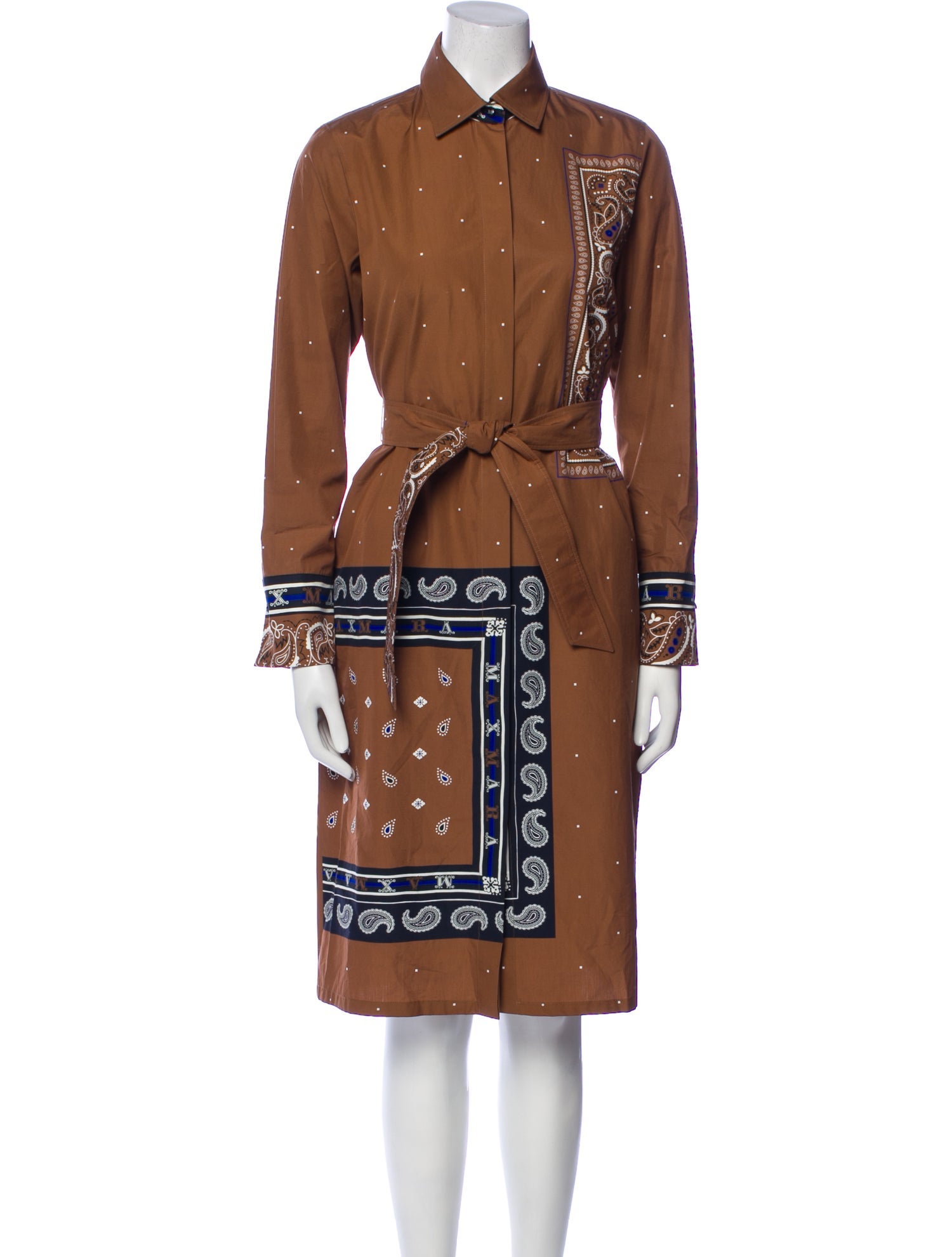 Max Mara Printed Knee-Length Dress w/ Tags