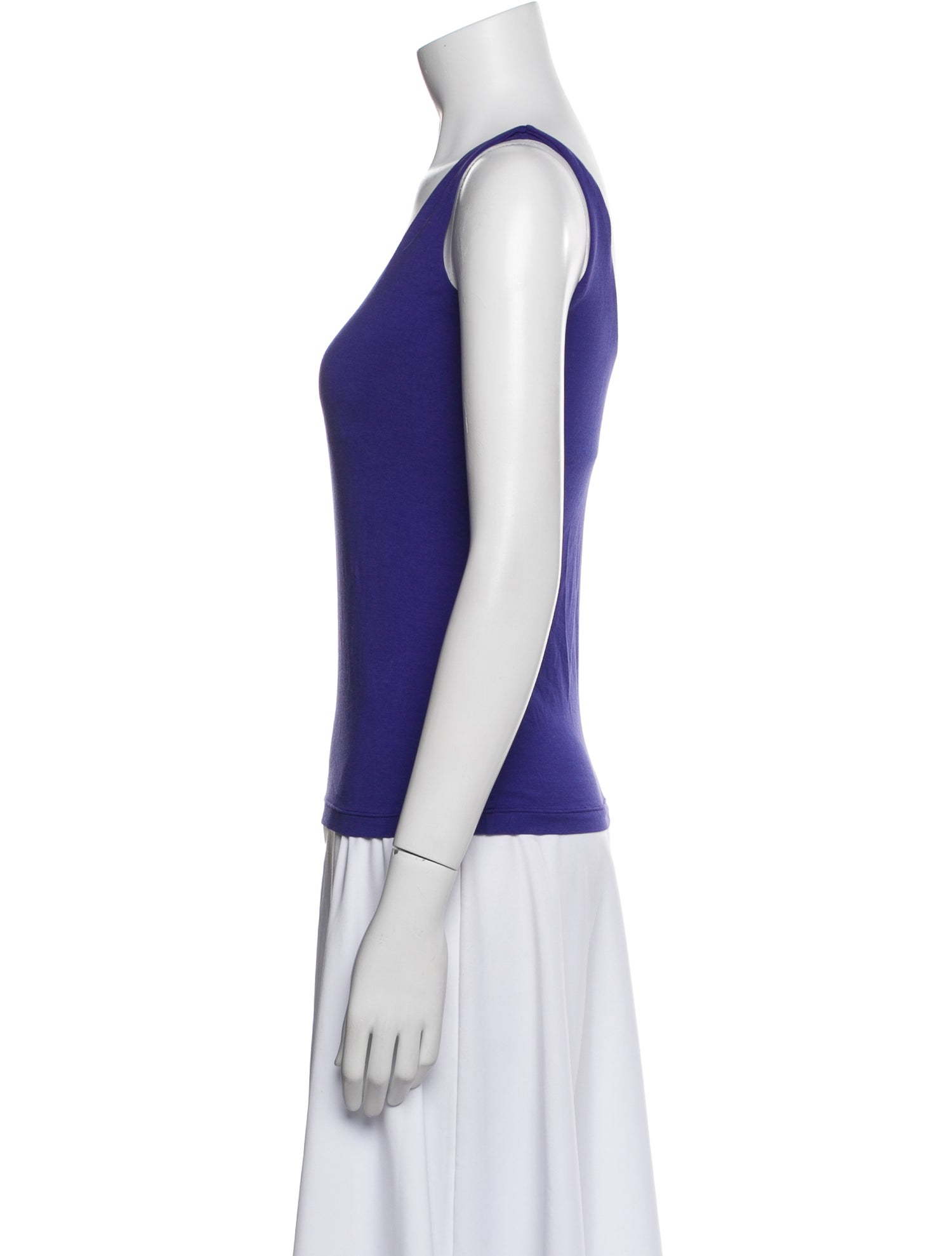 Max Mara Scoop Neck Sleeveless Top
