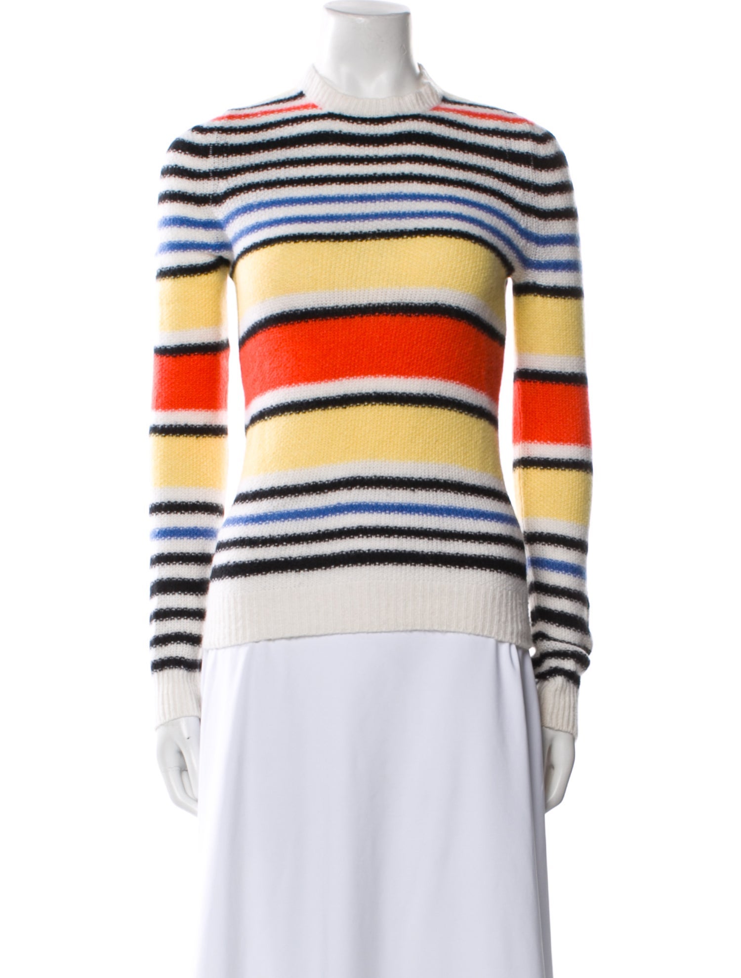 Max Mara Striped Crew Neck Sweater