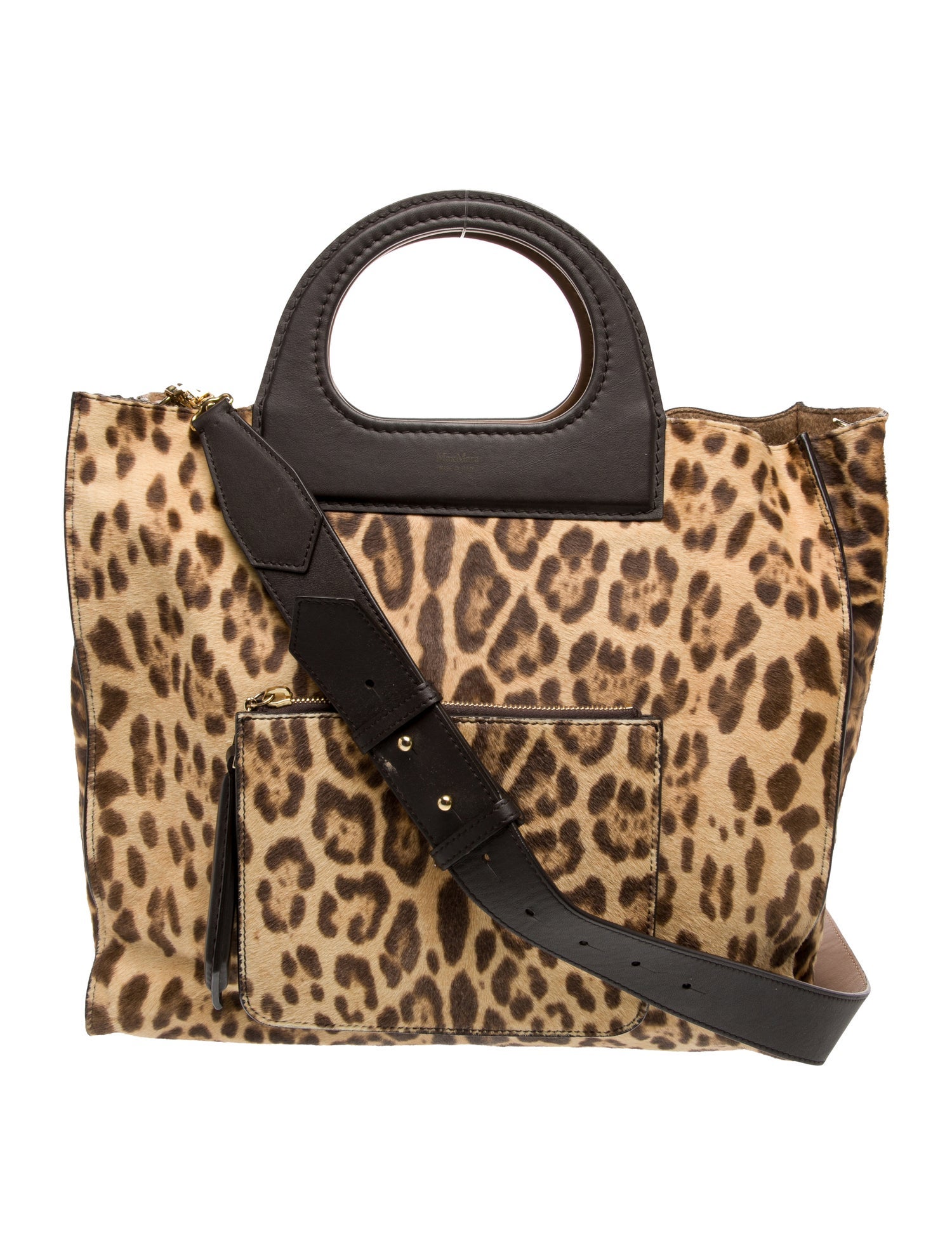 Max Mara Ponyhair Top Handle Bag
